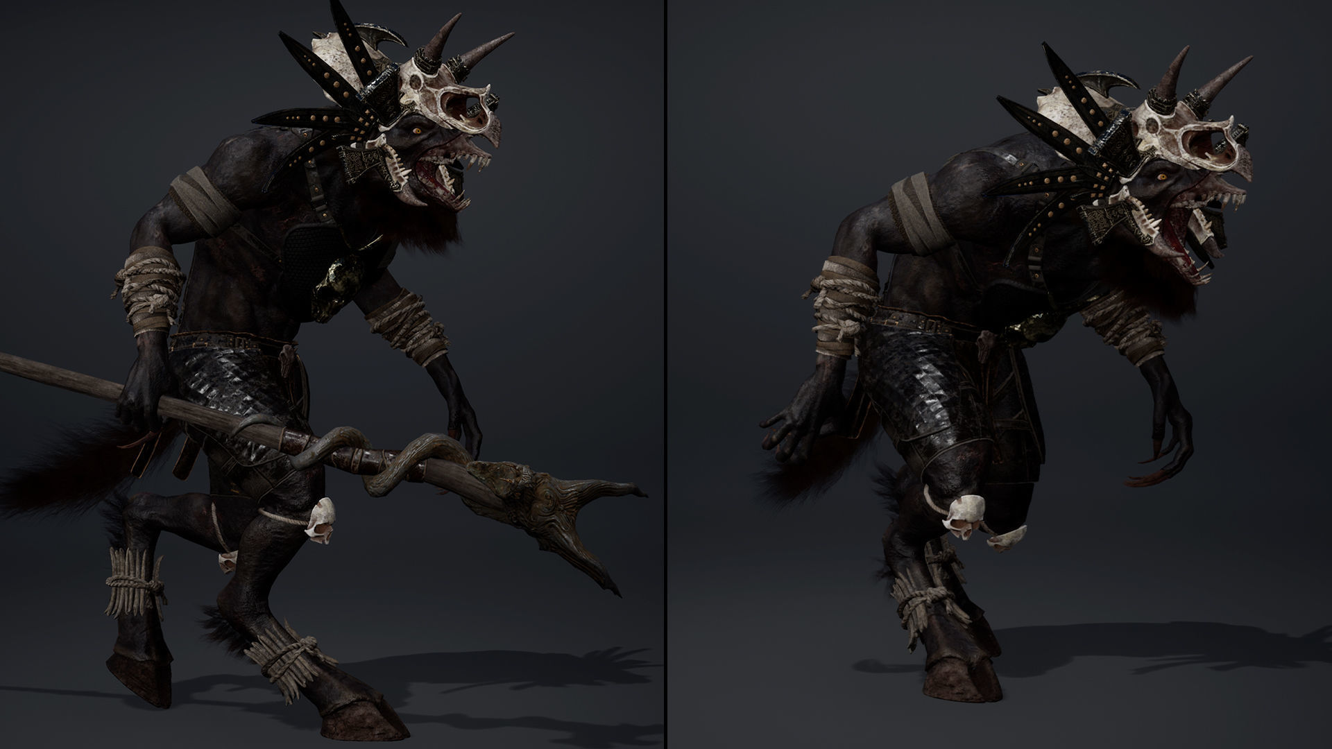 Shadow Mage Arm2 Brutal Low-poly 3D model_10