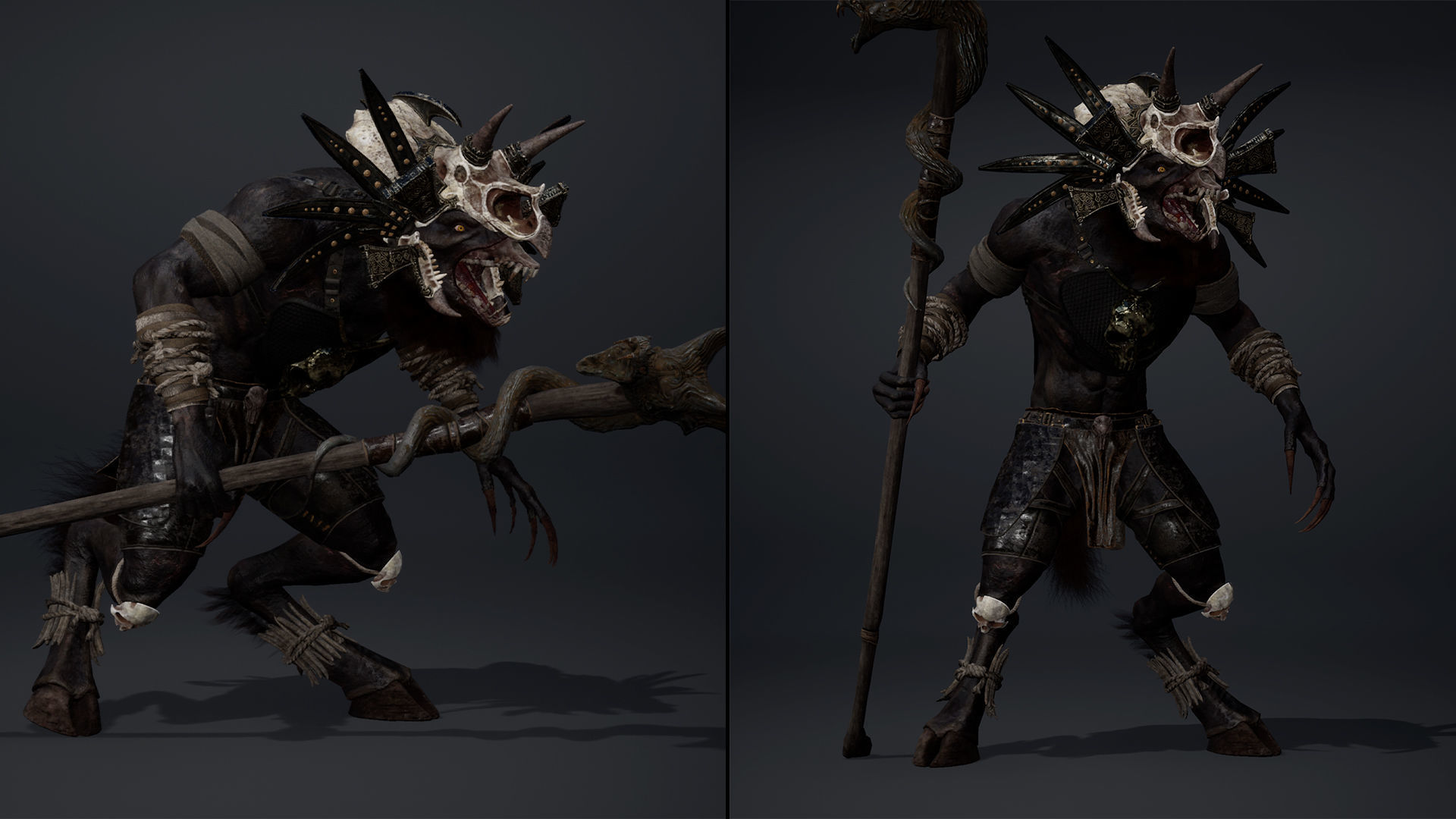 Shadow Mage Arm2 Brutal Low-poly 3D model_6