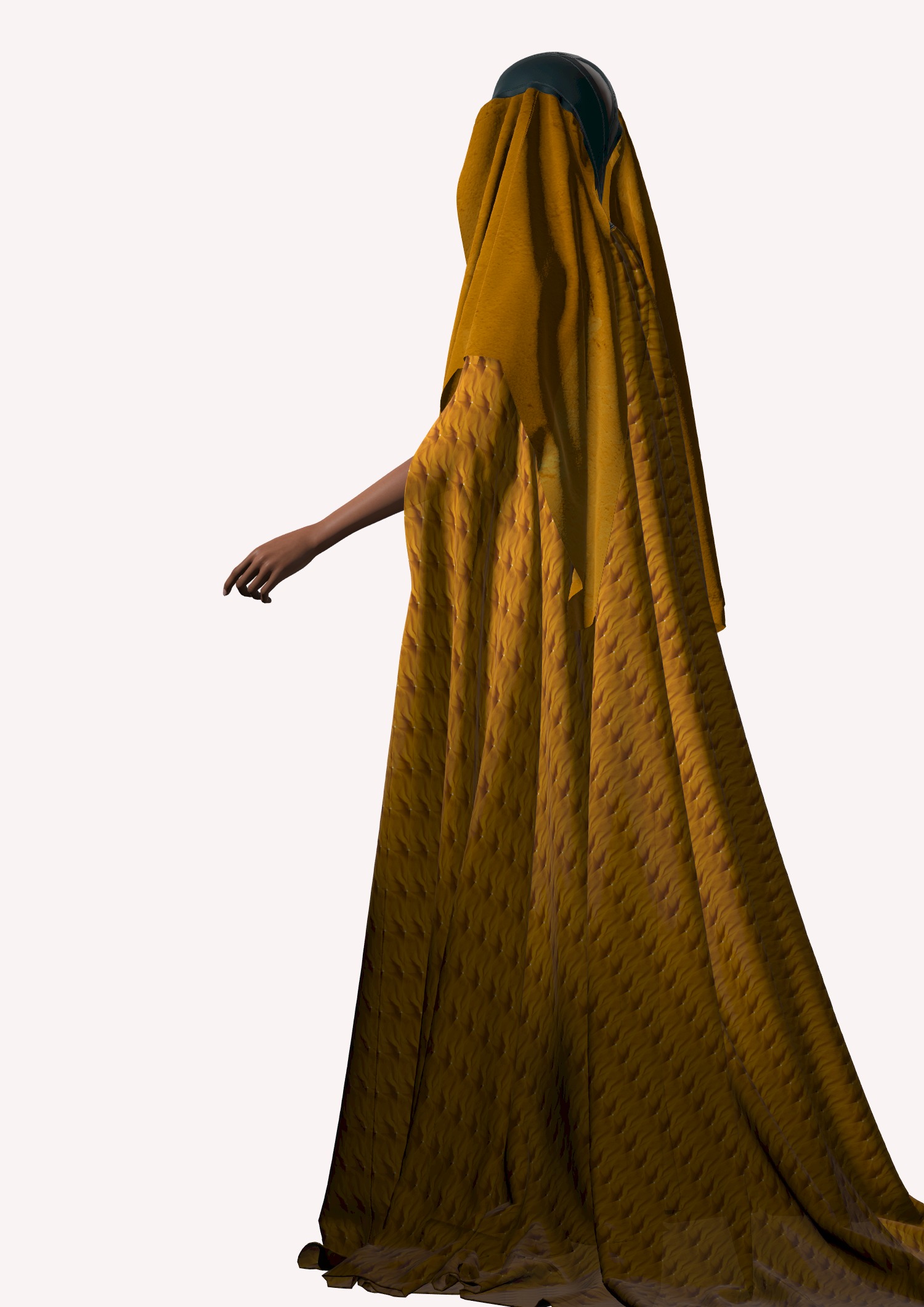 Dune inspired garment in Style3d Atelier 3D model_12