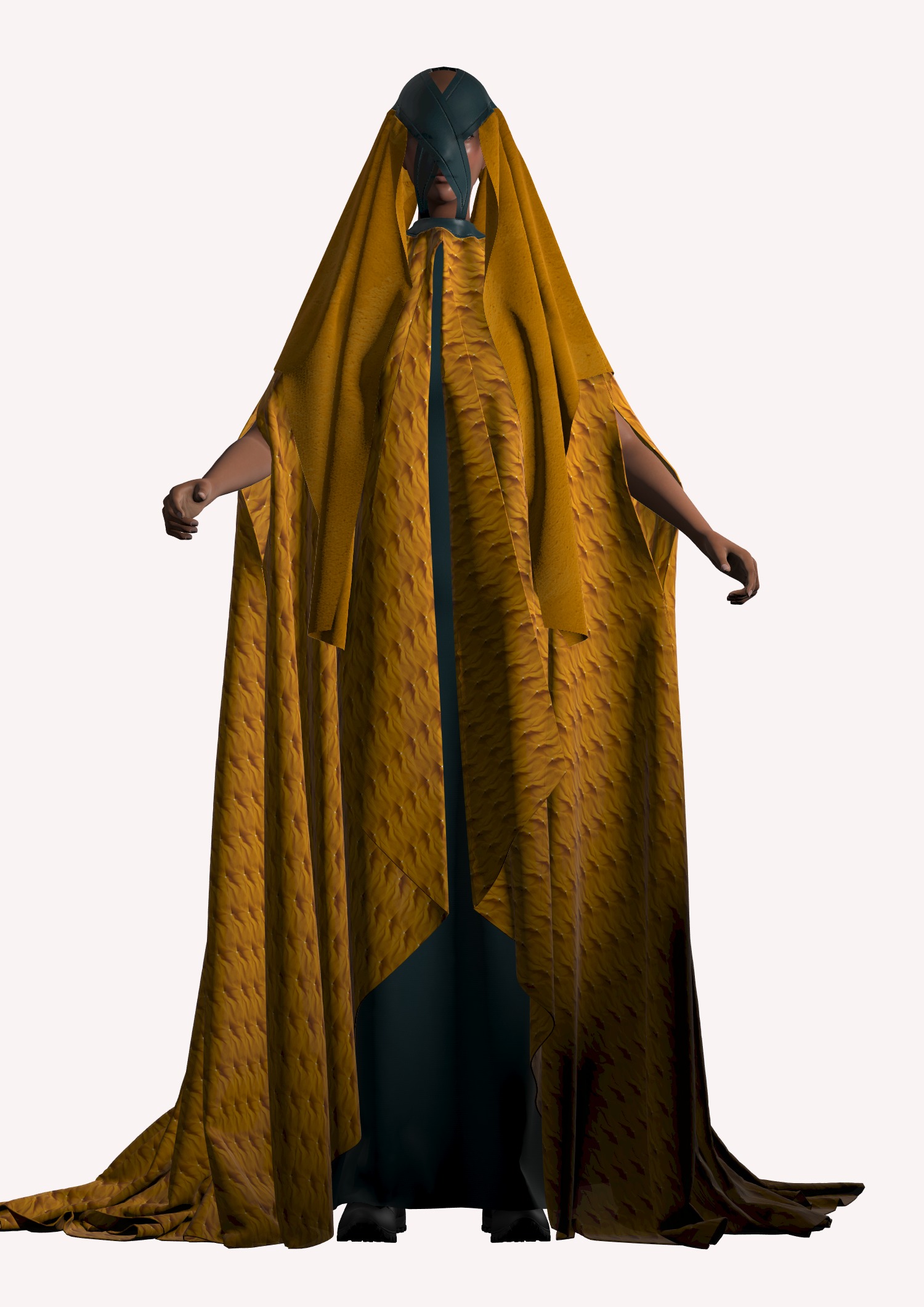 Dune inspired garment in Style3d Atelier 3D model_7