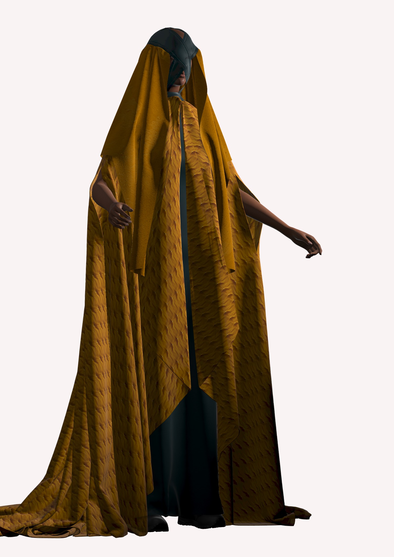 Dune inspired garment in Style3d Atelier 3D model_9