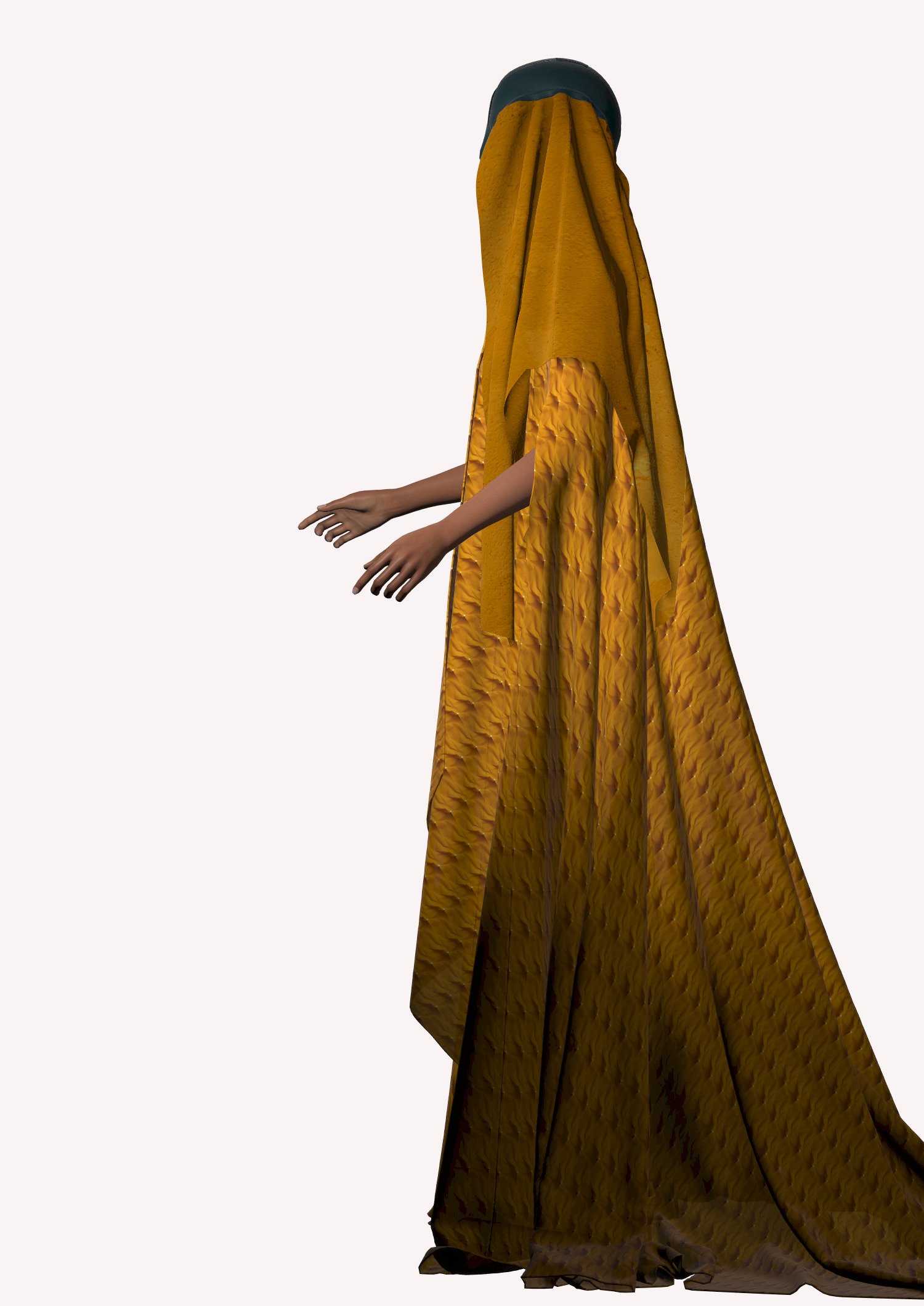 Dune inspired garment in Style3d Atelier 3D model_2