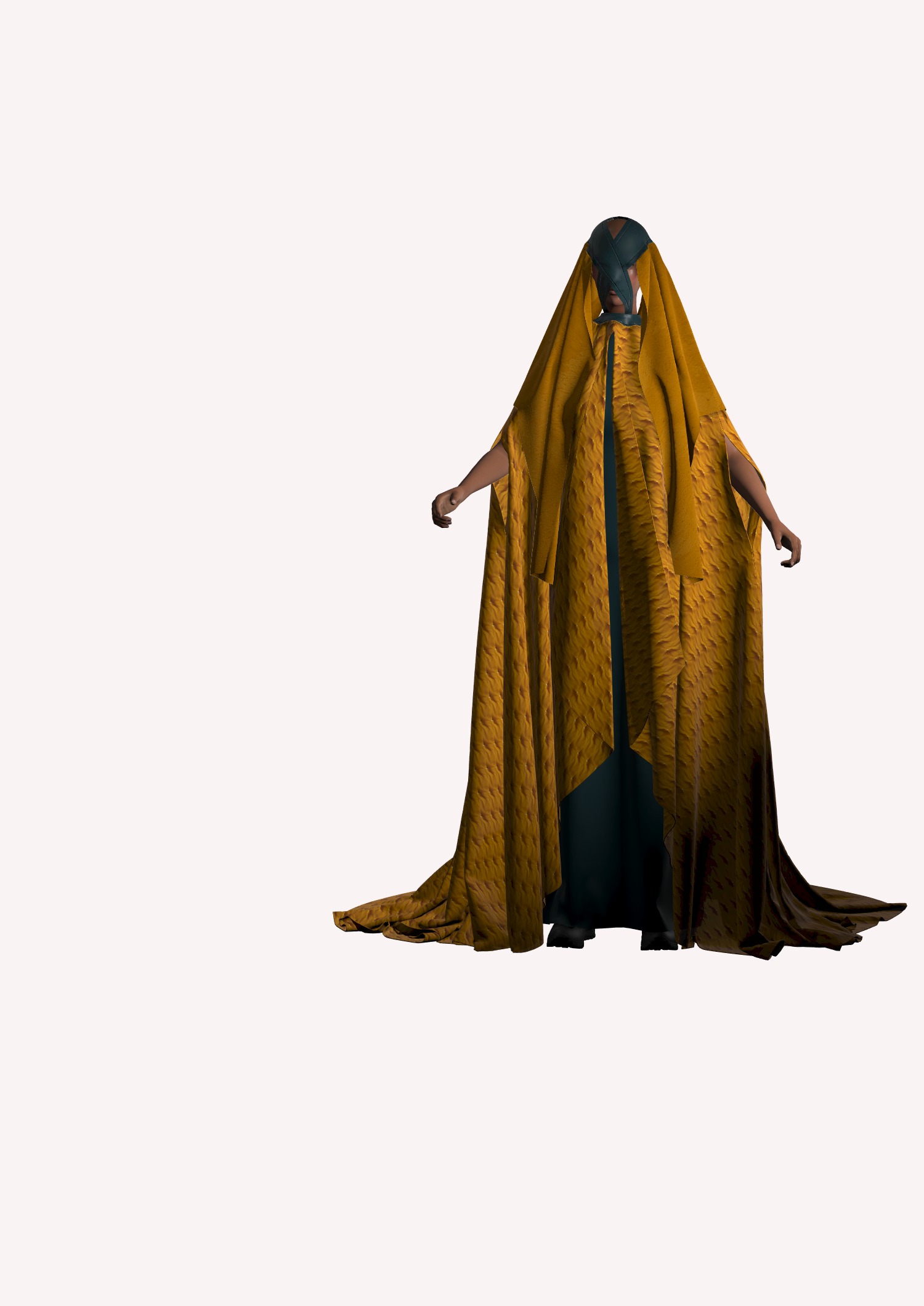 Dune inspired garment in Style3d Atelier 3D model_5