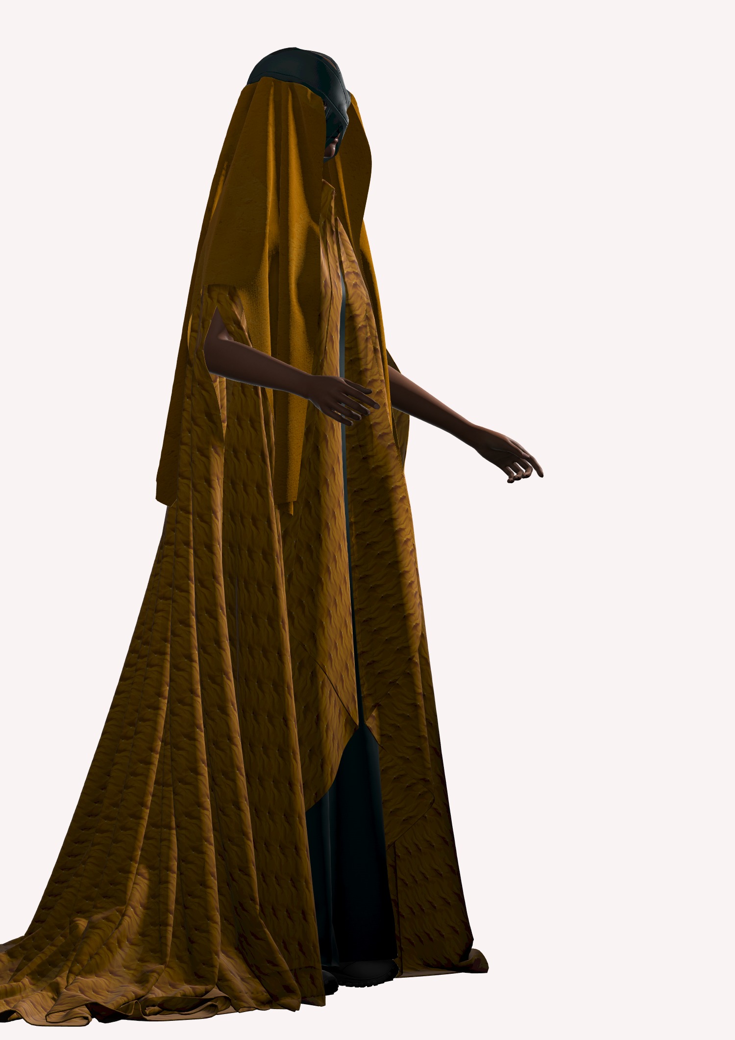 Dune inspired garment in Style3d Atelier 3D model_11