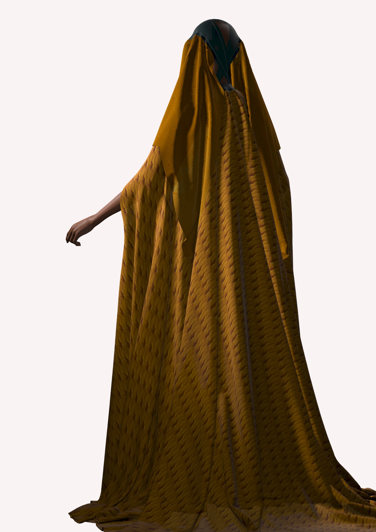 Dune inspired garment in Style3d Atelier 3D model_4