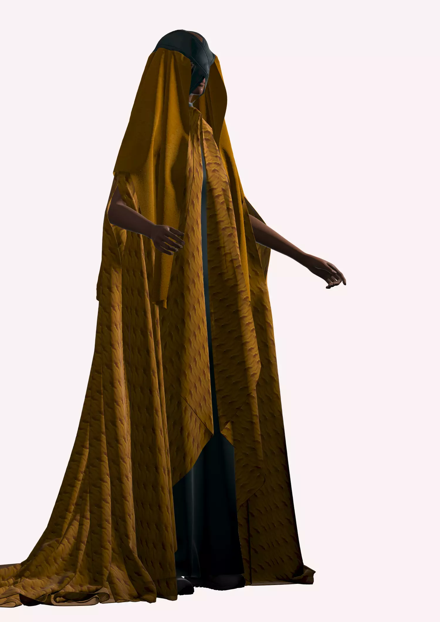 Dune inspired garment in Style3d Atelier 3D model_0