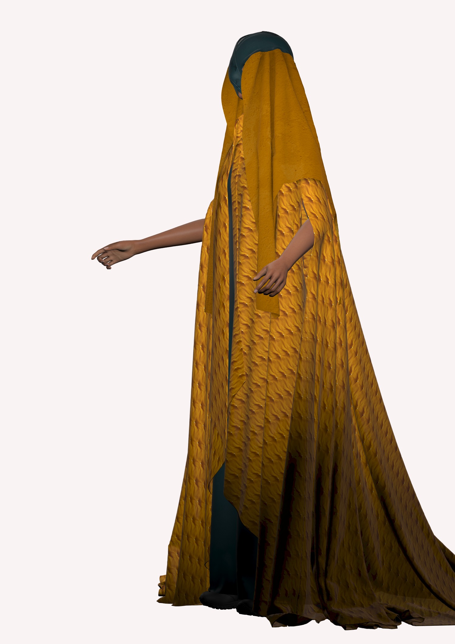 Dune inspired garment in Style3d Atelier 3D model_6