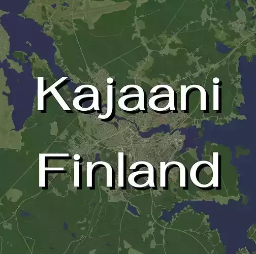 Kajaani Finland - city and urban 3D model