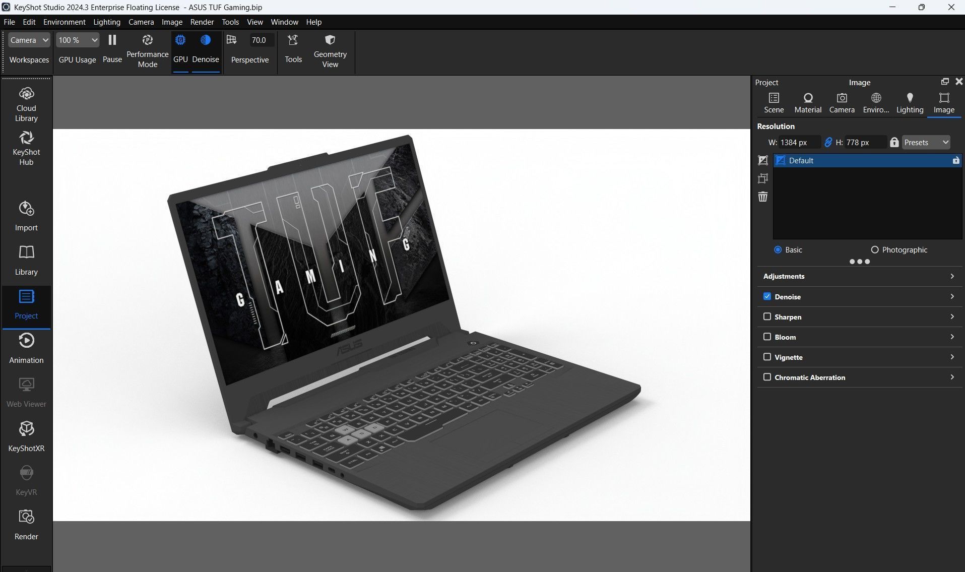 ASUS TUF Gaming Low-poly 3D model_23