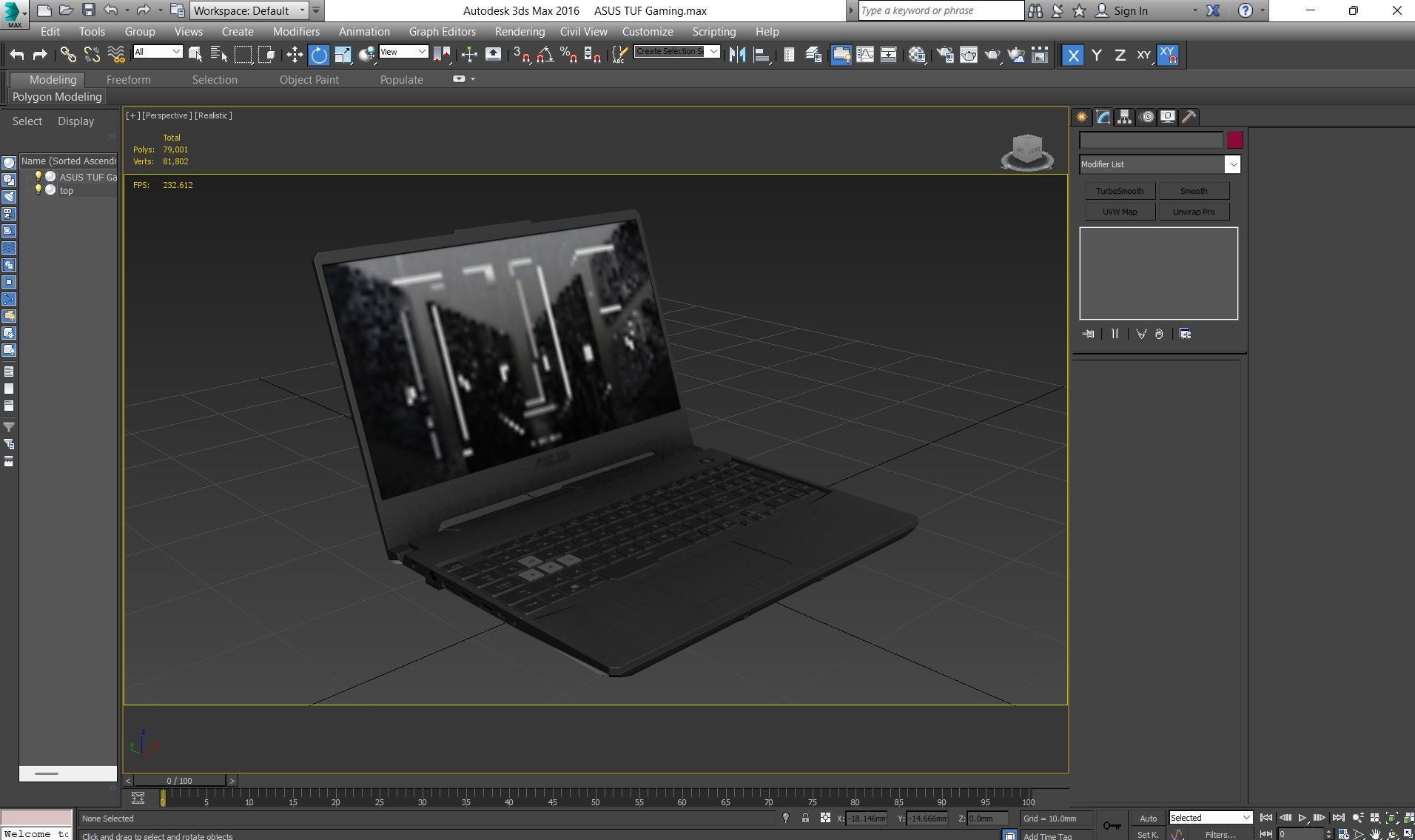 ASUS TUF Gaming Low-poly 3D model_22