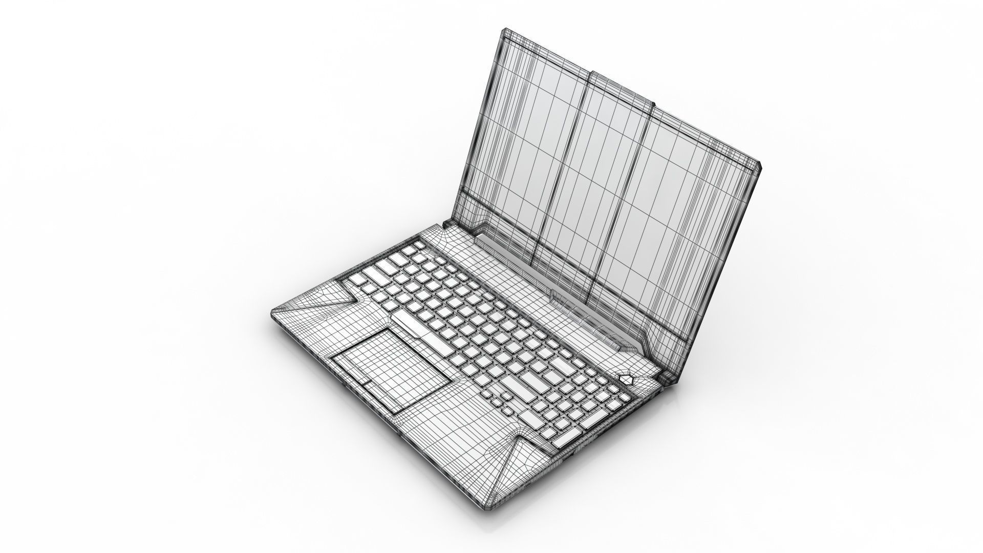 ASUS TUF Gaming Low-poly 3D model_19