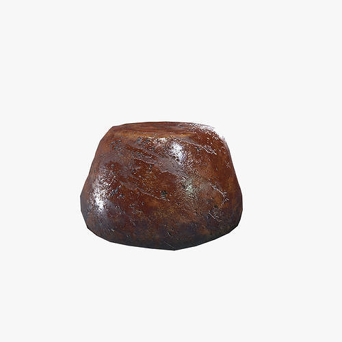 Medieval Pudding Low-poly 3D model