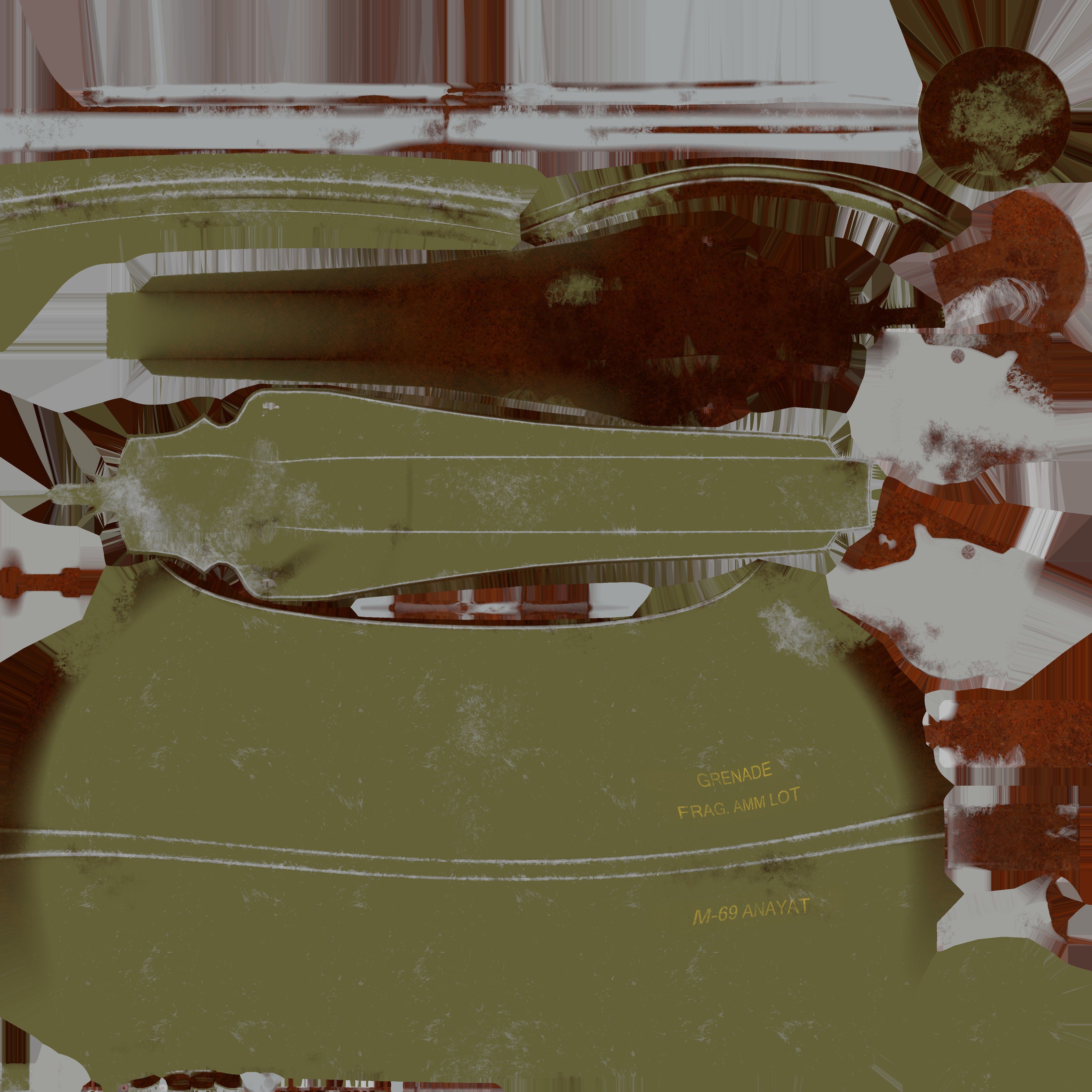 M69 Hand Grenade 3D model_3