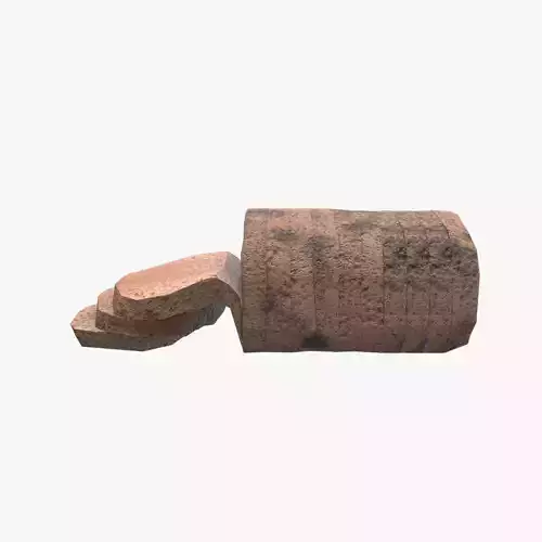 Medieval Rye Bread Low-poly 3D model