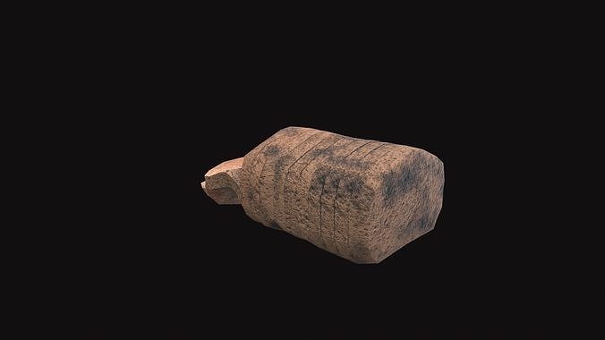 Medieval Rye Bread Low-poly 3D model 2