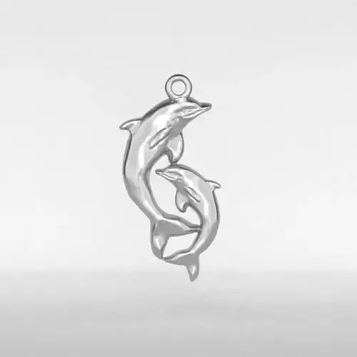 Dolphins Pendant 3D print model