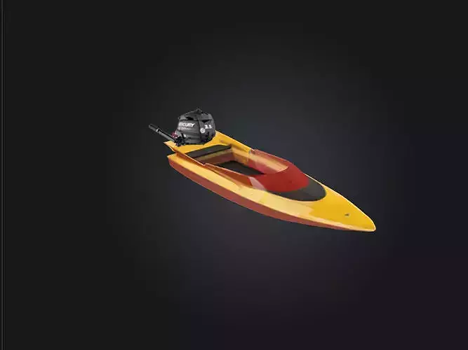 Hull for a high speed RC boat  designed for 3D printing 3D print model