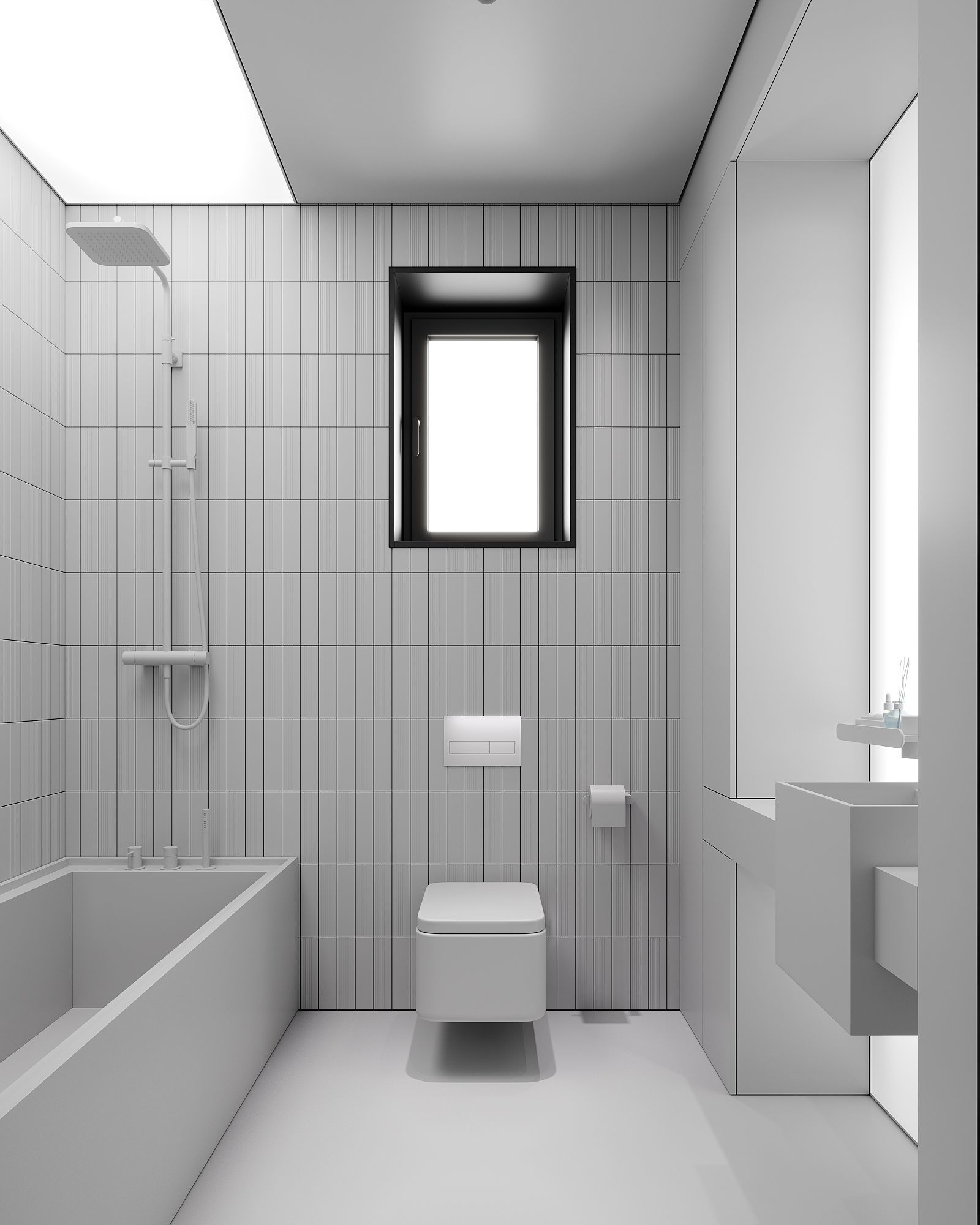 AR-24073 Black Box - Bathroom 3D Scene Free 3D model_10