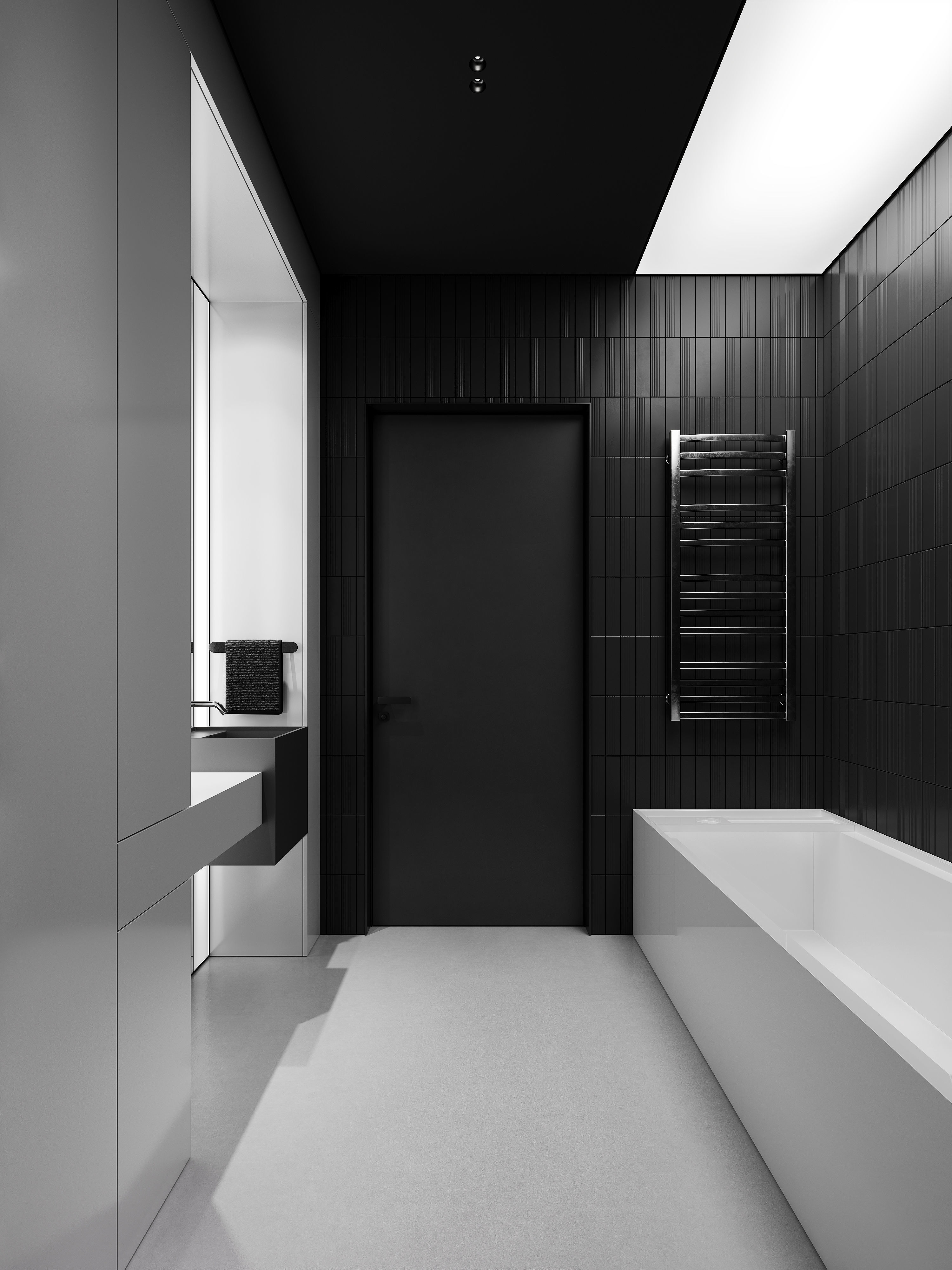 AR-24073 Black Box - Bathroom 3D Scene Free 3D model_5