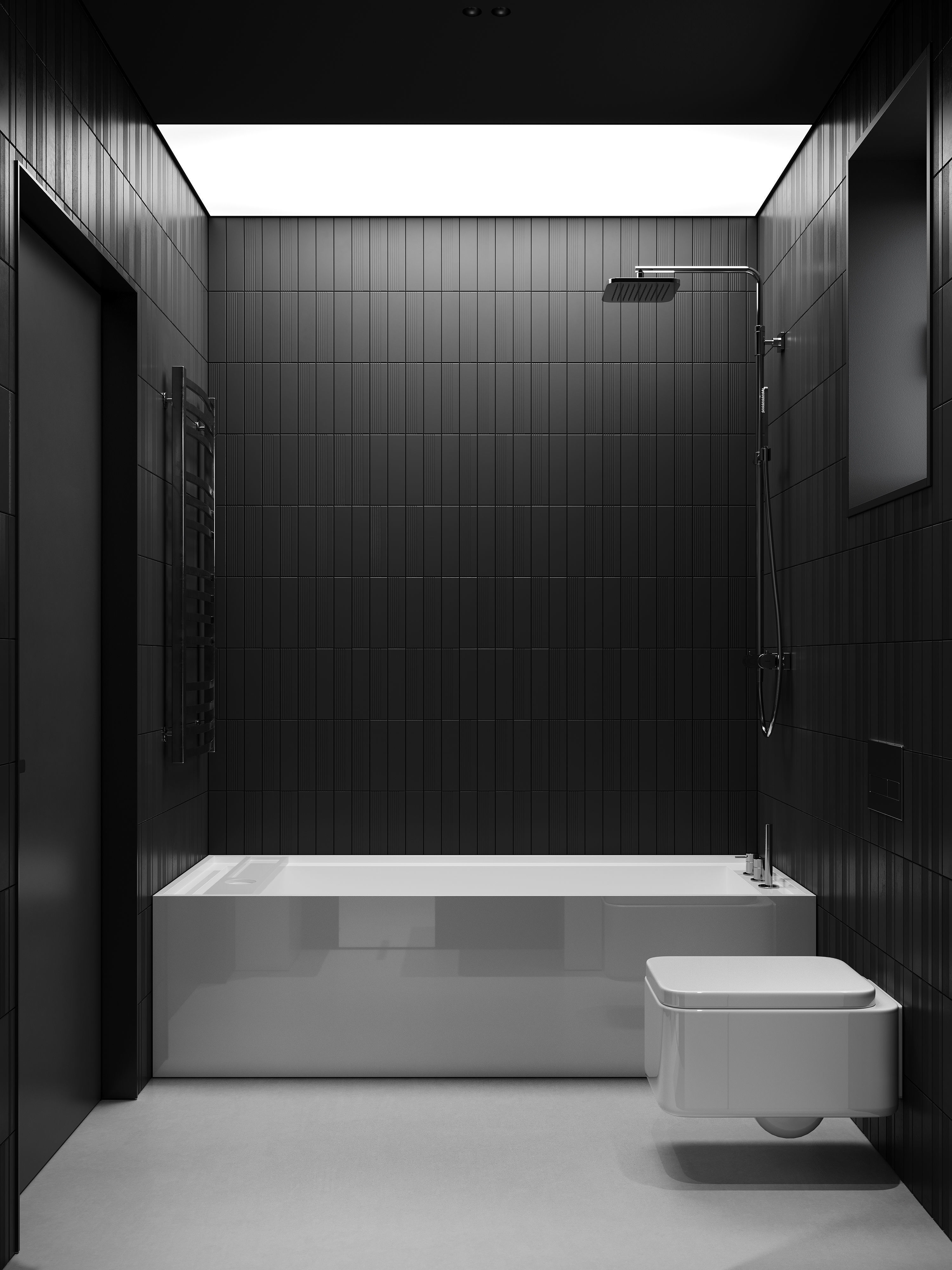 AR-24073 Black Box - Bathroom 3D Scene Free 3D model_7