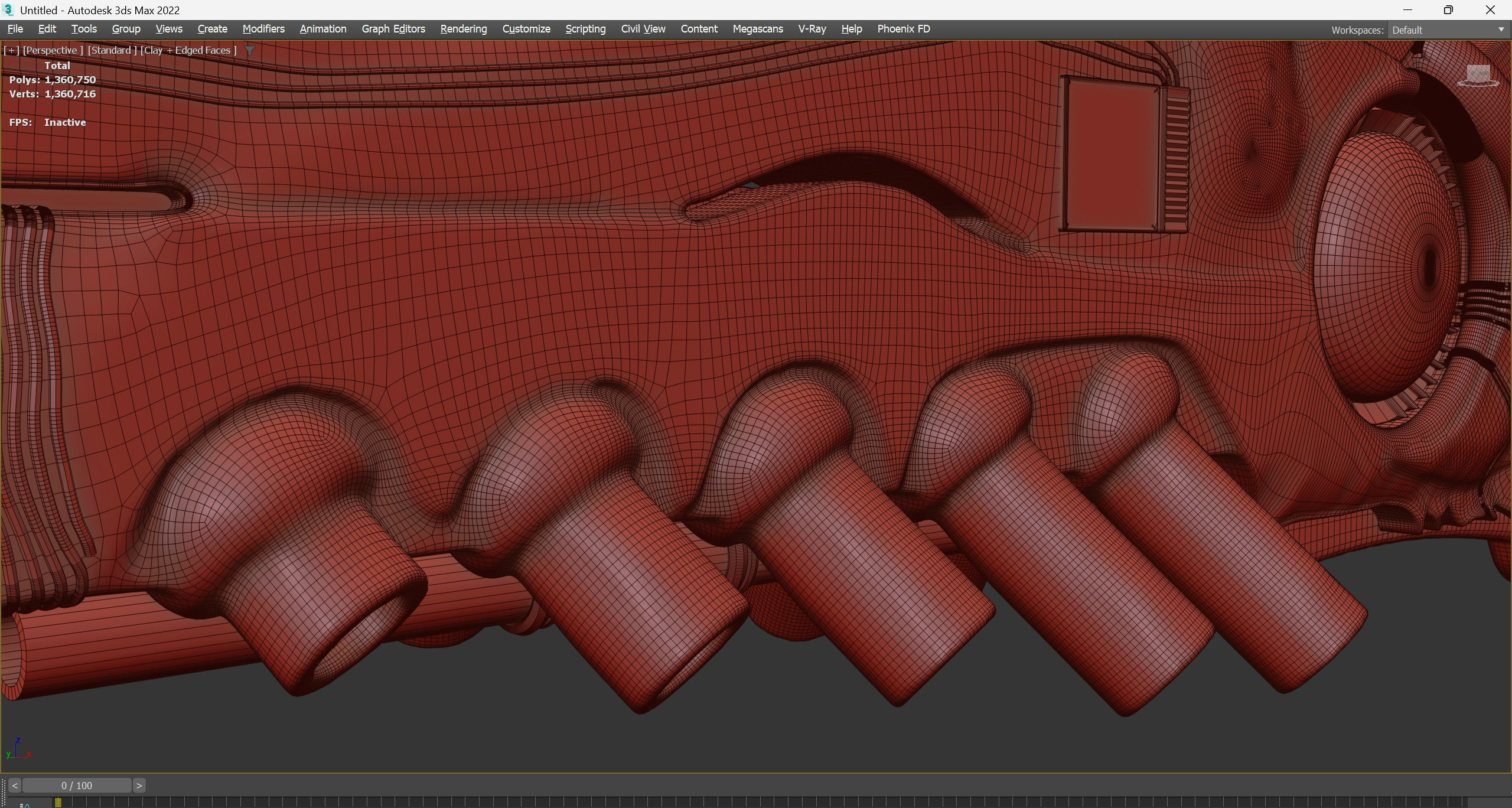 High-Detail Alien Blaster Weapon 3D model_23