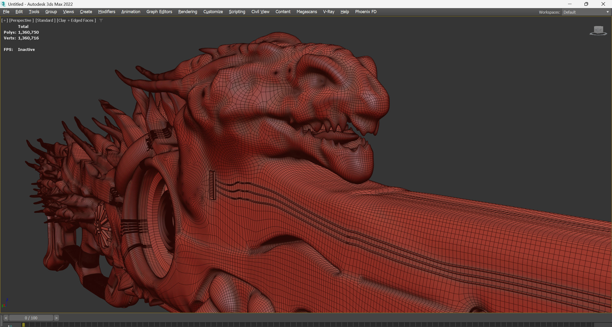 High-Detail Alien Blaster Weapon 3D model_20