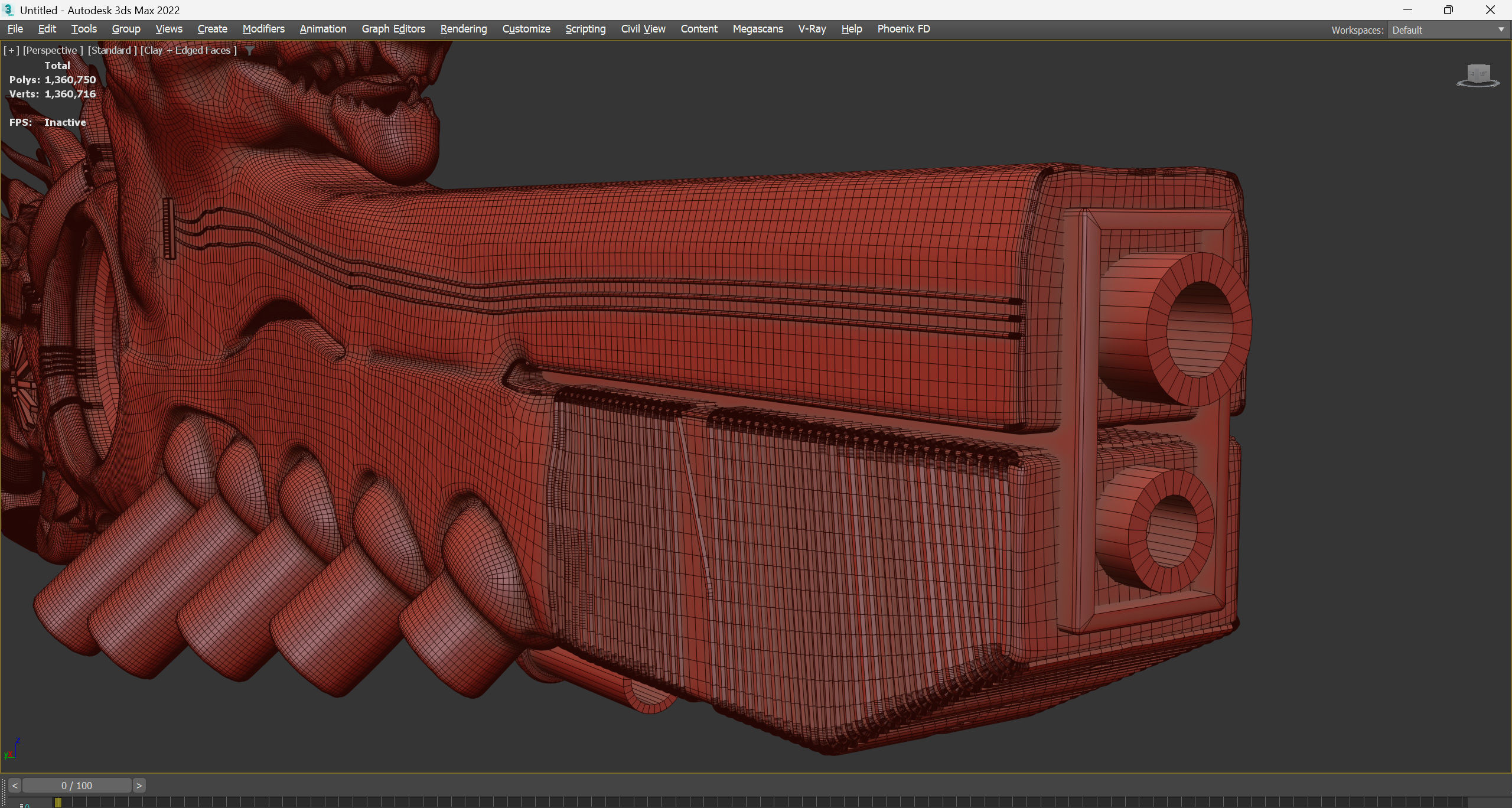 High-Detail Alien Blaster Weapon 3D model_17