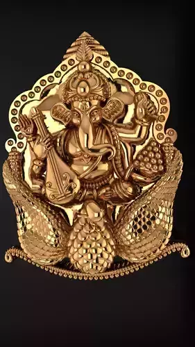 Ganesh pendant South Ganesh pendant gold pendant 