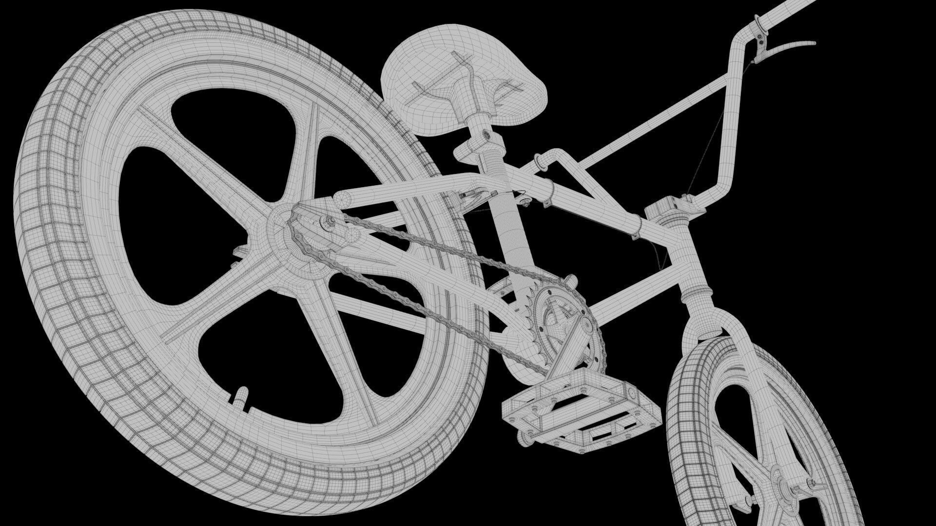 BMX Bicycle 3D model_3