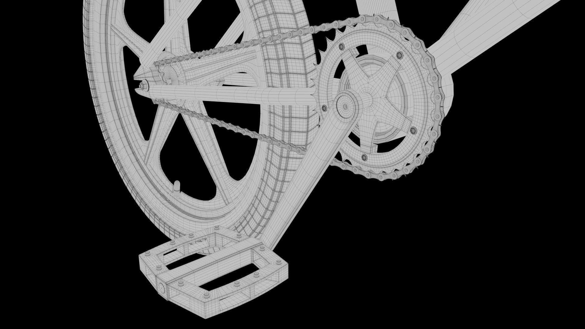 BMX Bicycle 3D model_2