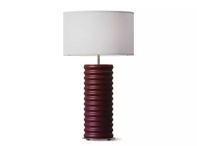 Table lamp Dantone Home Taro maroon