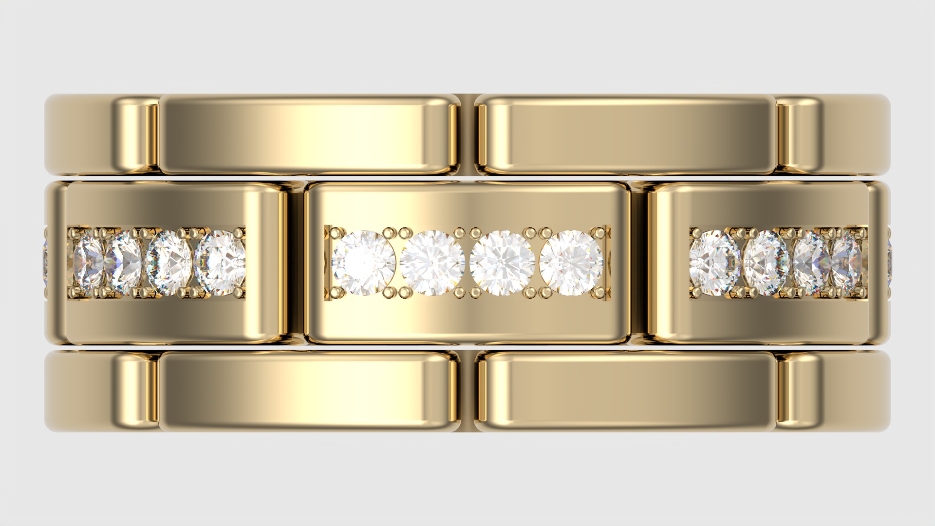 Luxurious Interlocking Band Ring JDBCo 3D print model_6