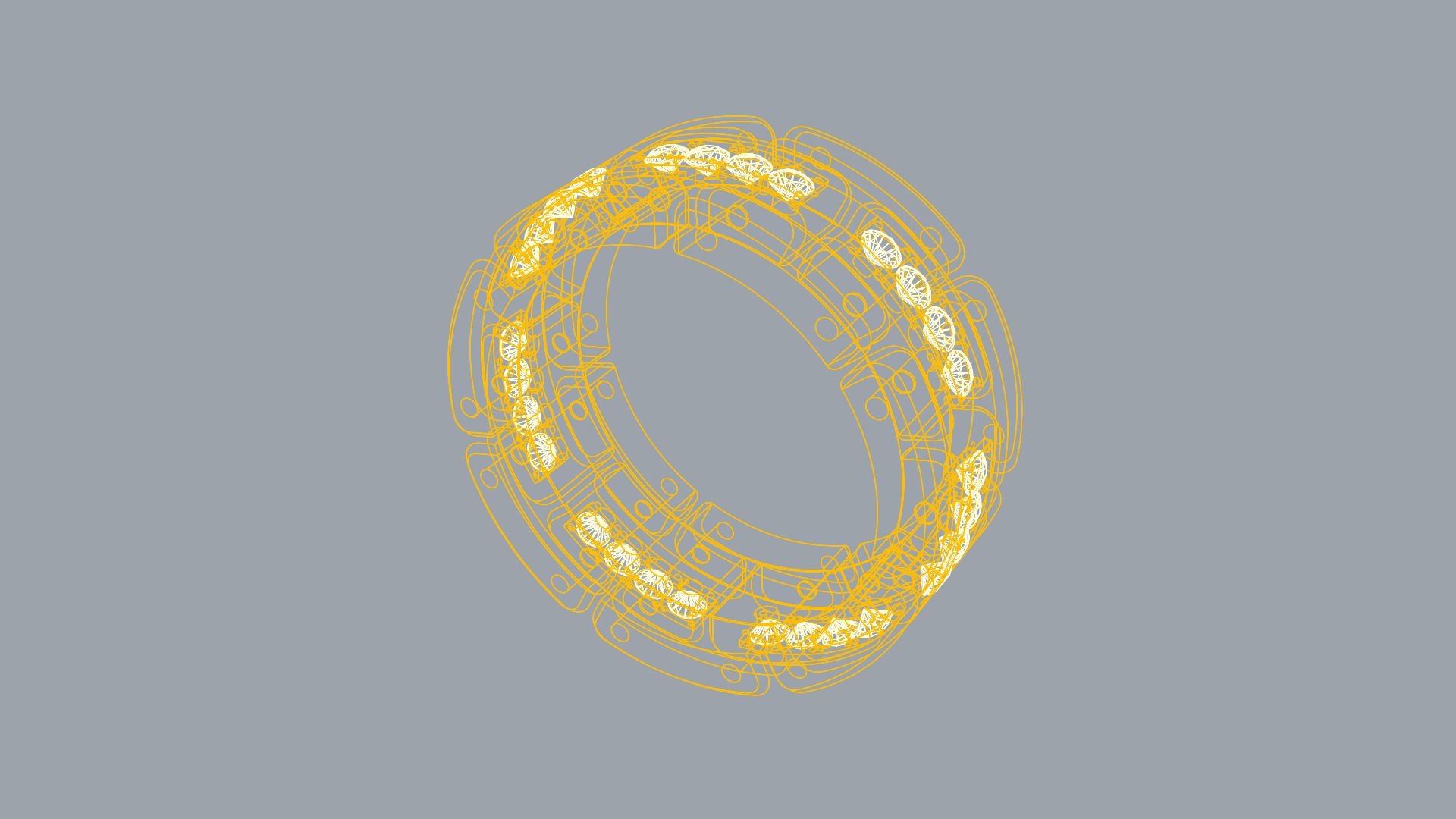 Luxurious Interlocking Band Ring JDBCo 3D print model_8