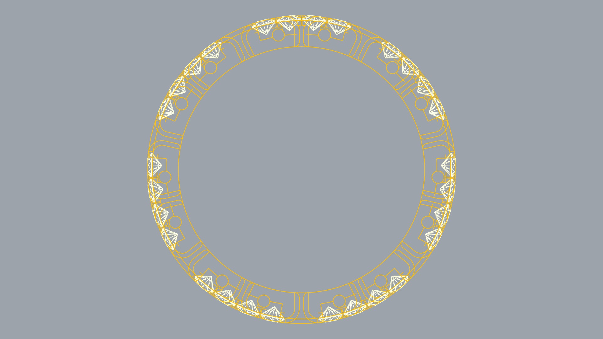 Luxurious Interlocking Band Ring JDBCo 3D print model_10