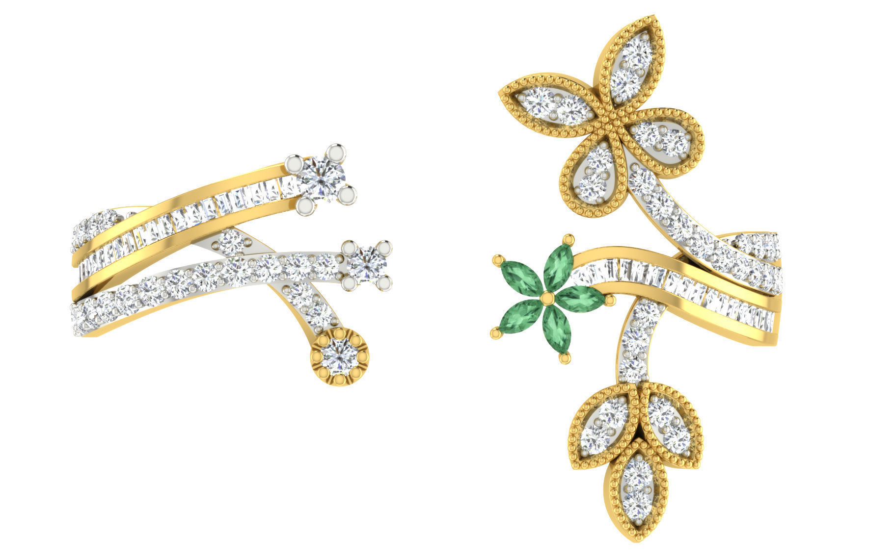 Women Ring  Render 3dm STL OBJ FBX Details 3D print model_6