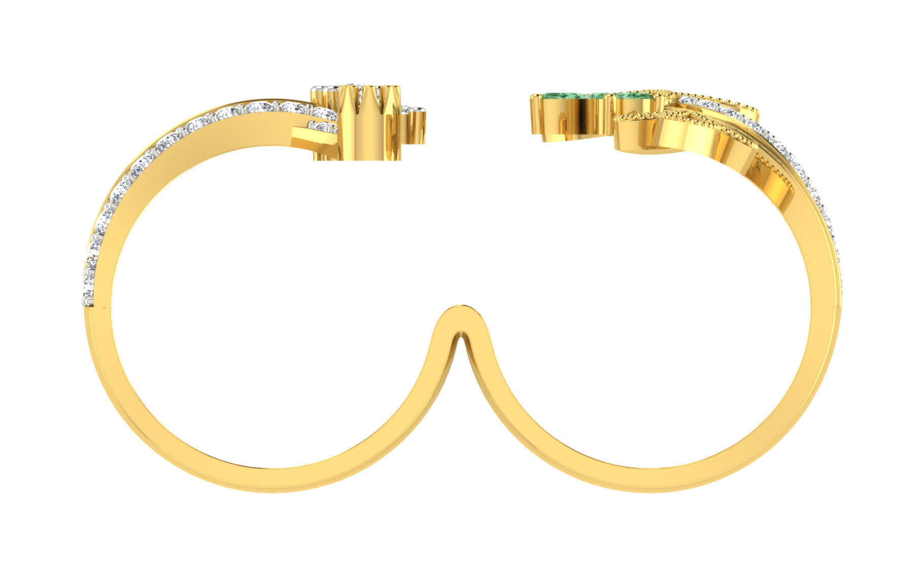 Women Ring  Render 3dm STL OBJ FBX Details 3D print model_2