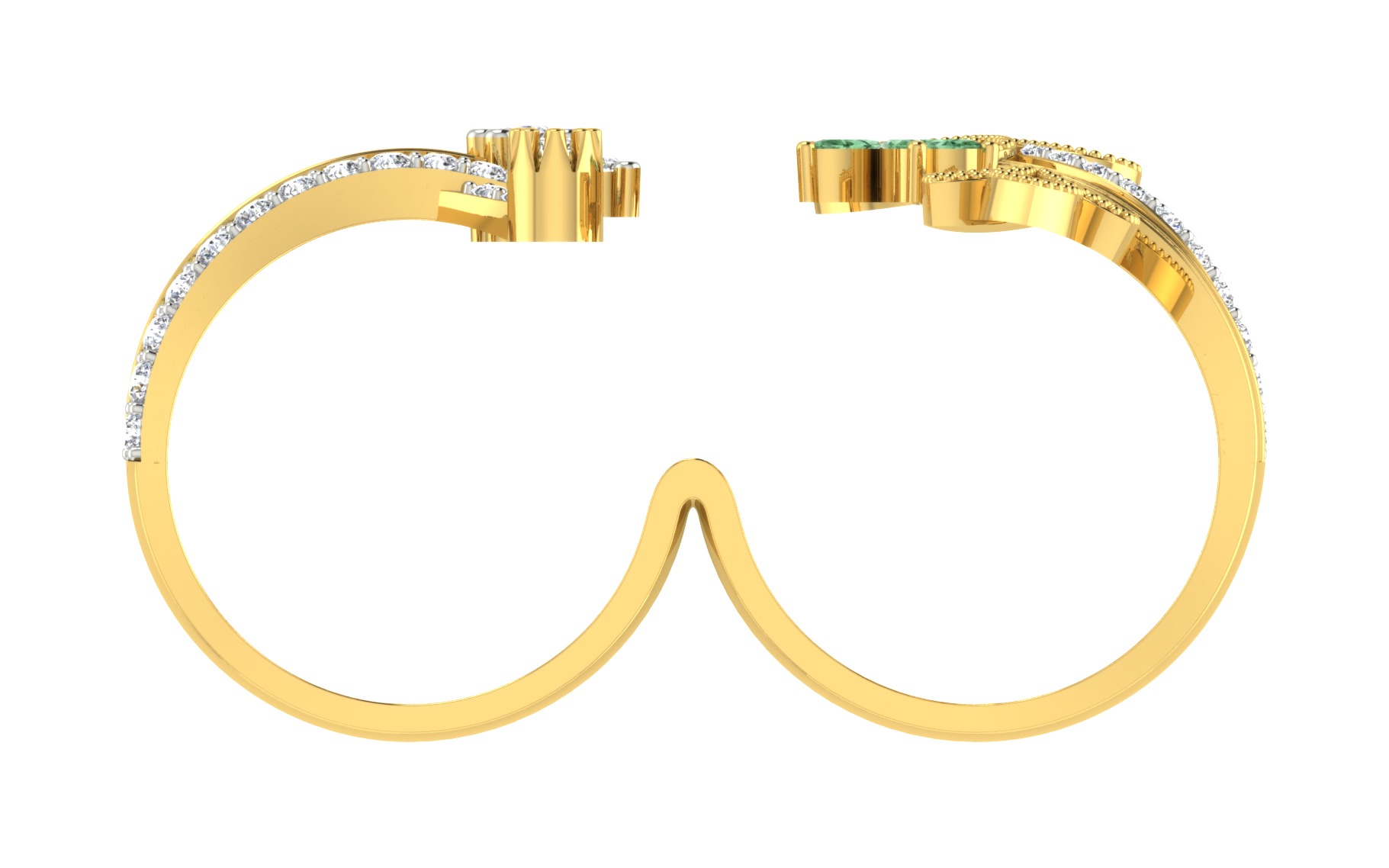 Women Ring  Render 3dm STL OBJ FBX Details 3D print model_3