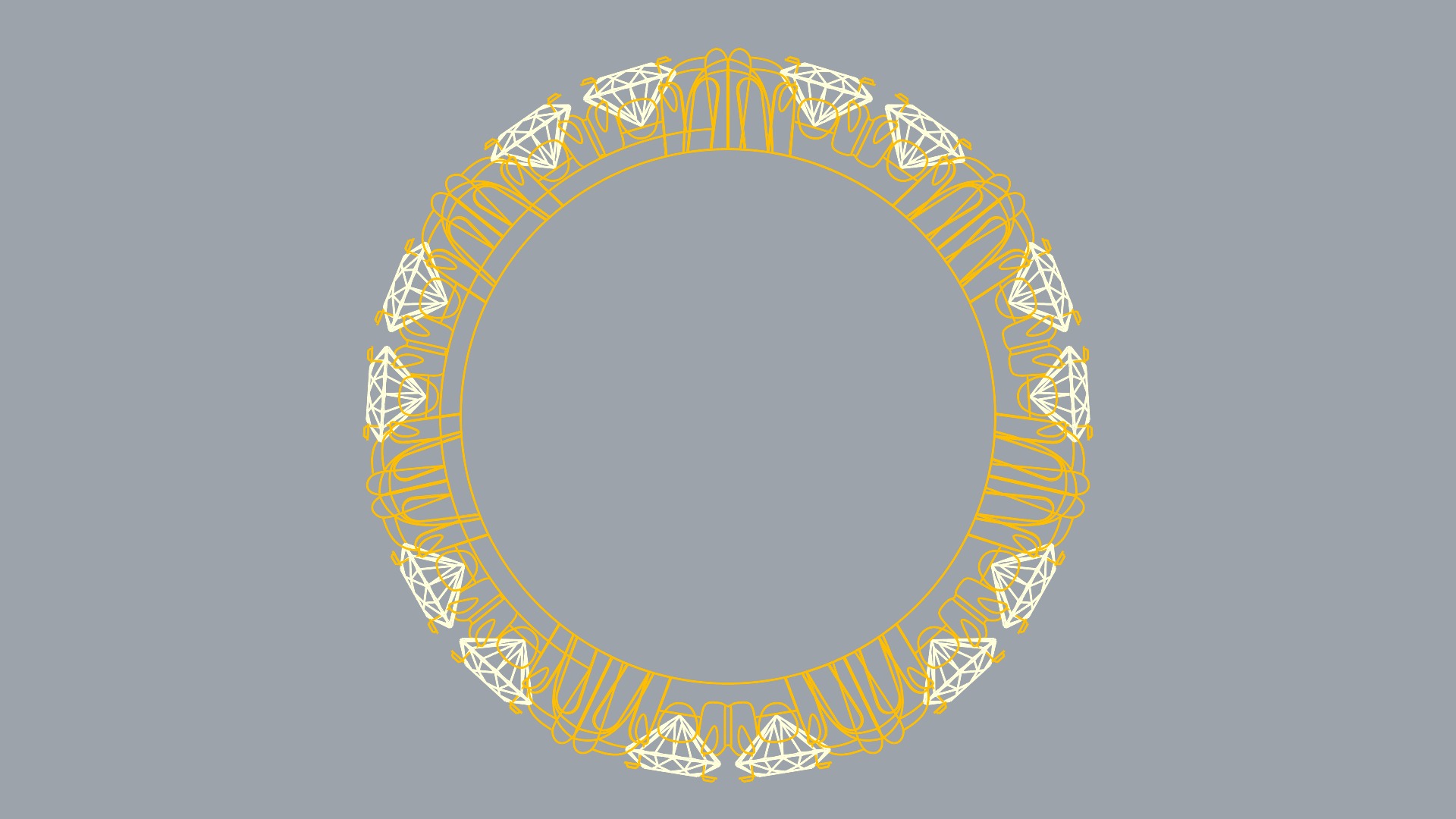 Intricate Interwoven Gem Ring JDBCo 3D print model_10