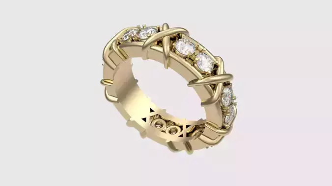 Intricate Interwoven Gem Ring JDBCo