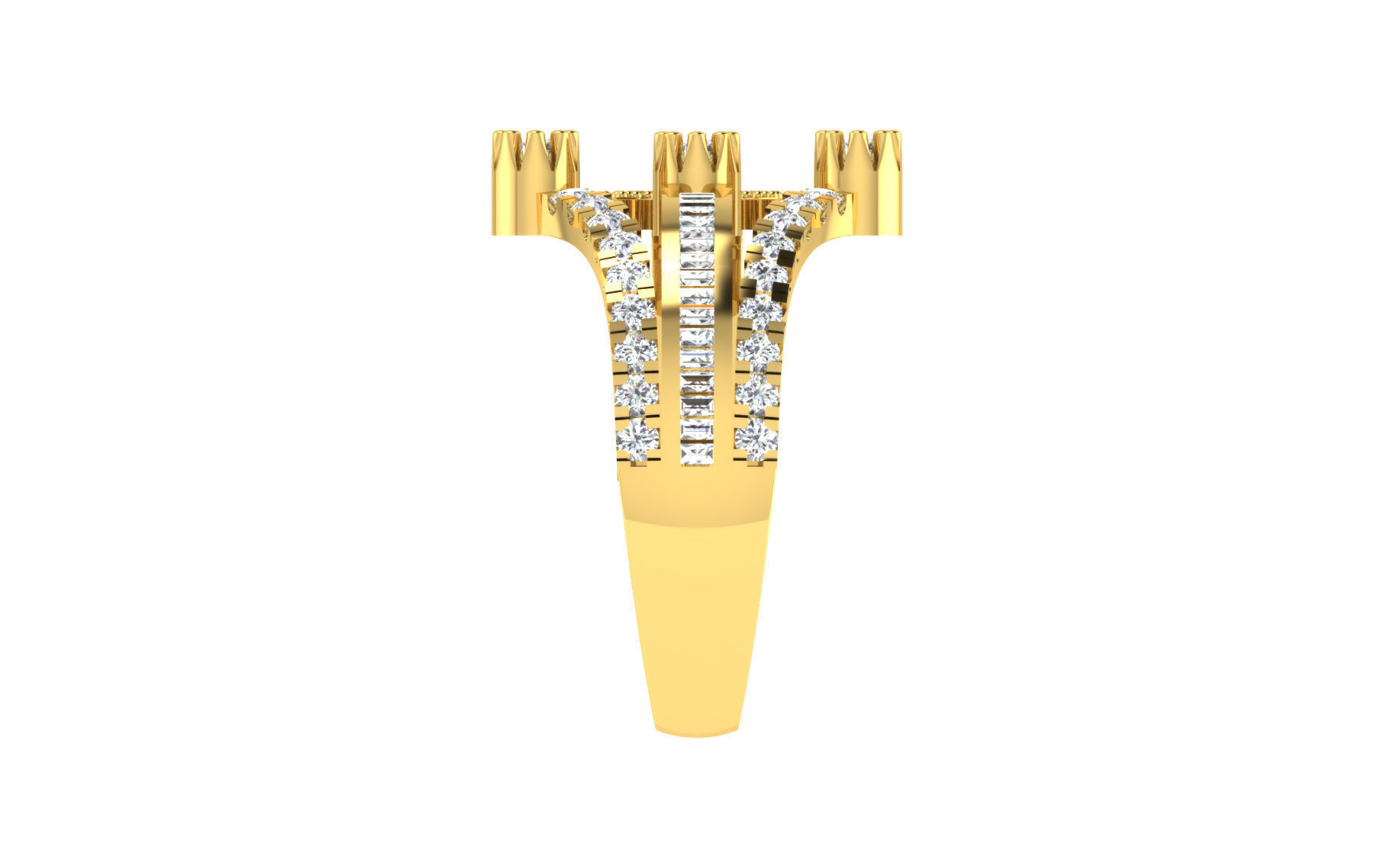 Women Ring  Render 3dm STL OBJ FBX Details 3D print model_4
