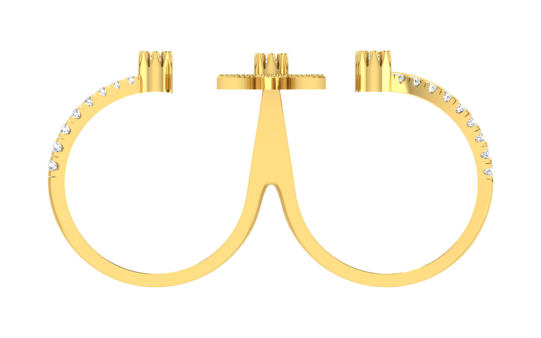 Women Ring  Render 3dm STL OBJ FBX Details 3D print model_2