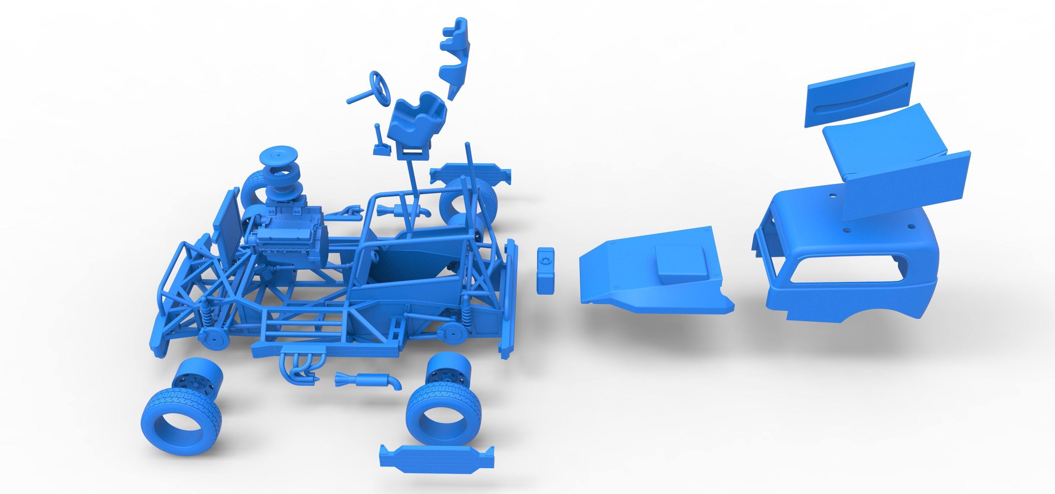 New Zealand Superstock car Scale 1 to 25 3D print model_60