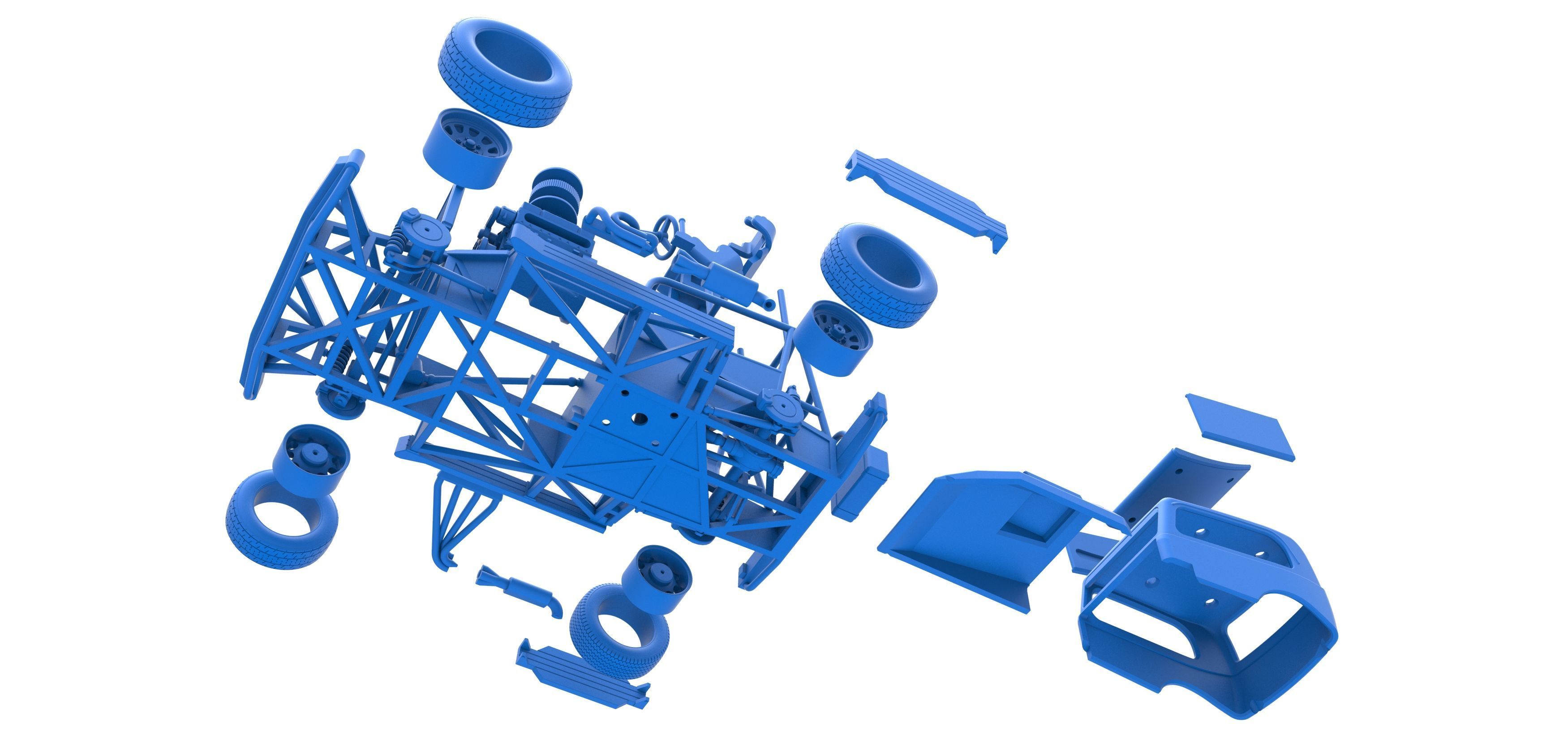 New Zealand Superstock car Scale 1 to 25 3D print model_57
