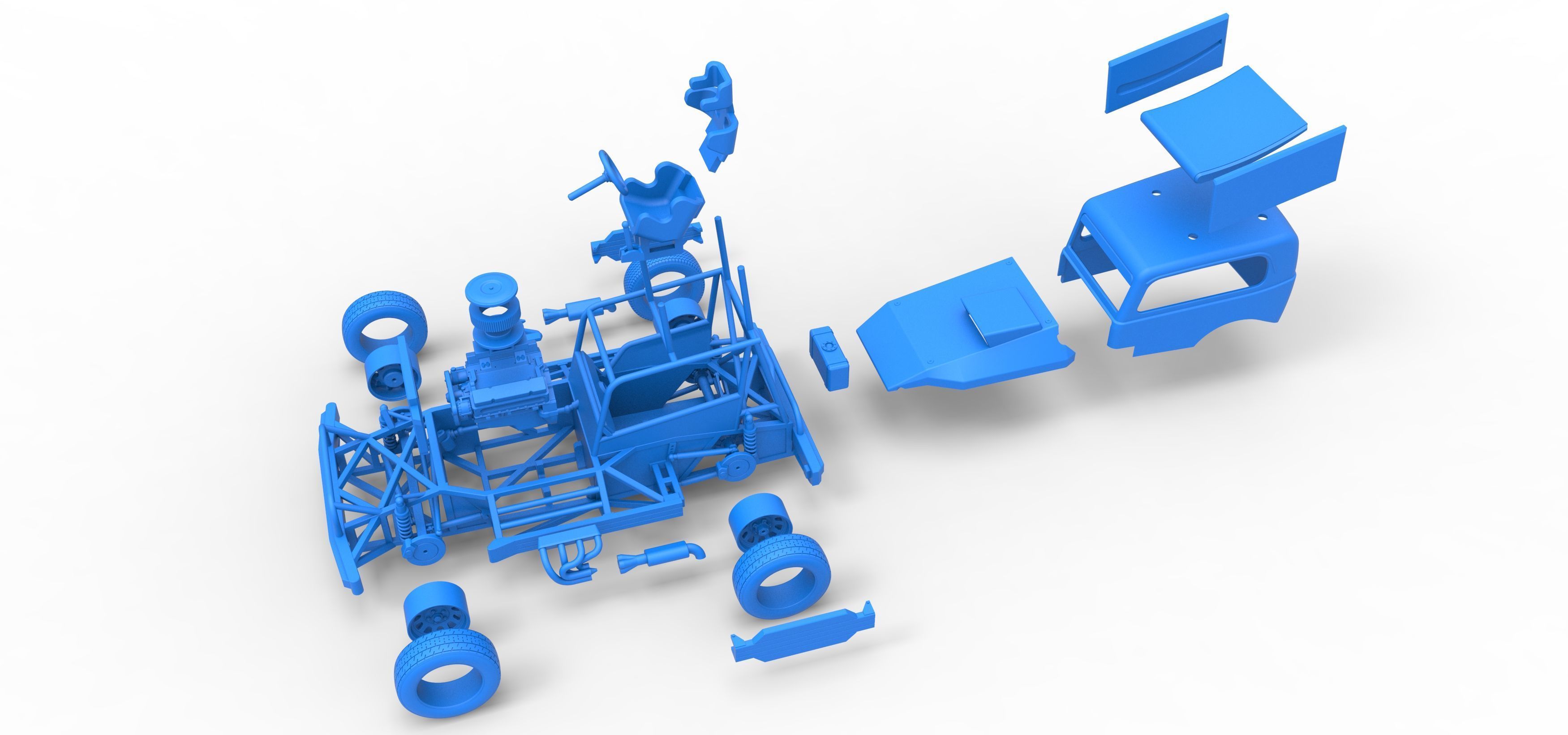 New Zealand Superstock car Scale 1 to 25 3D print model_56