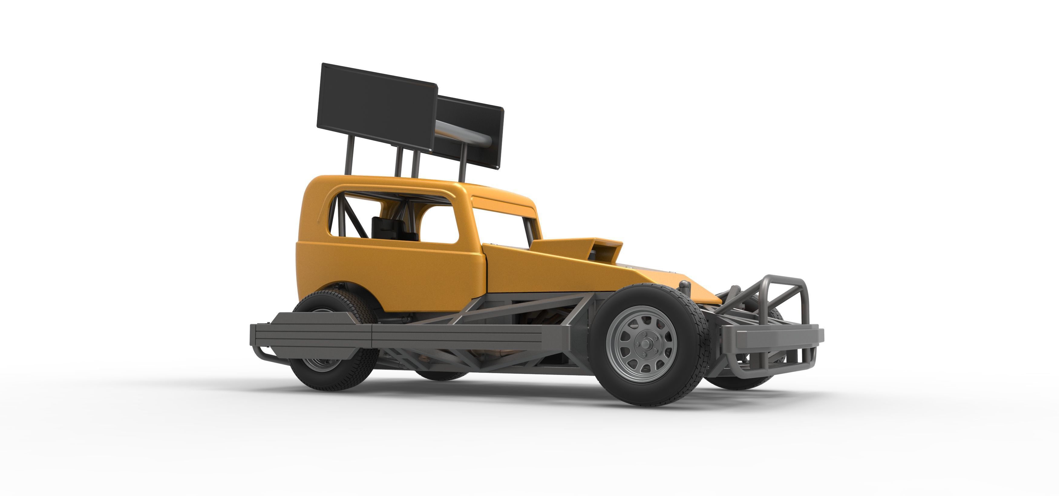 New Zealand Superstock car Scale 1 to 25 3D print model_25