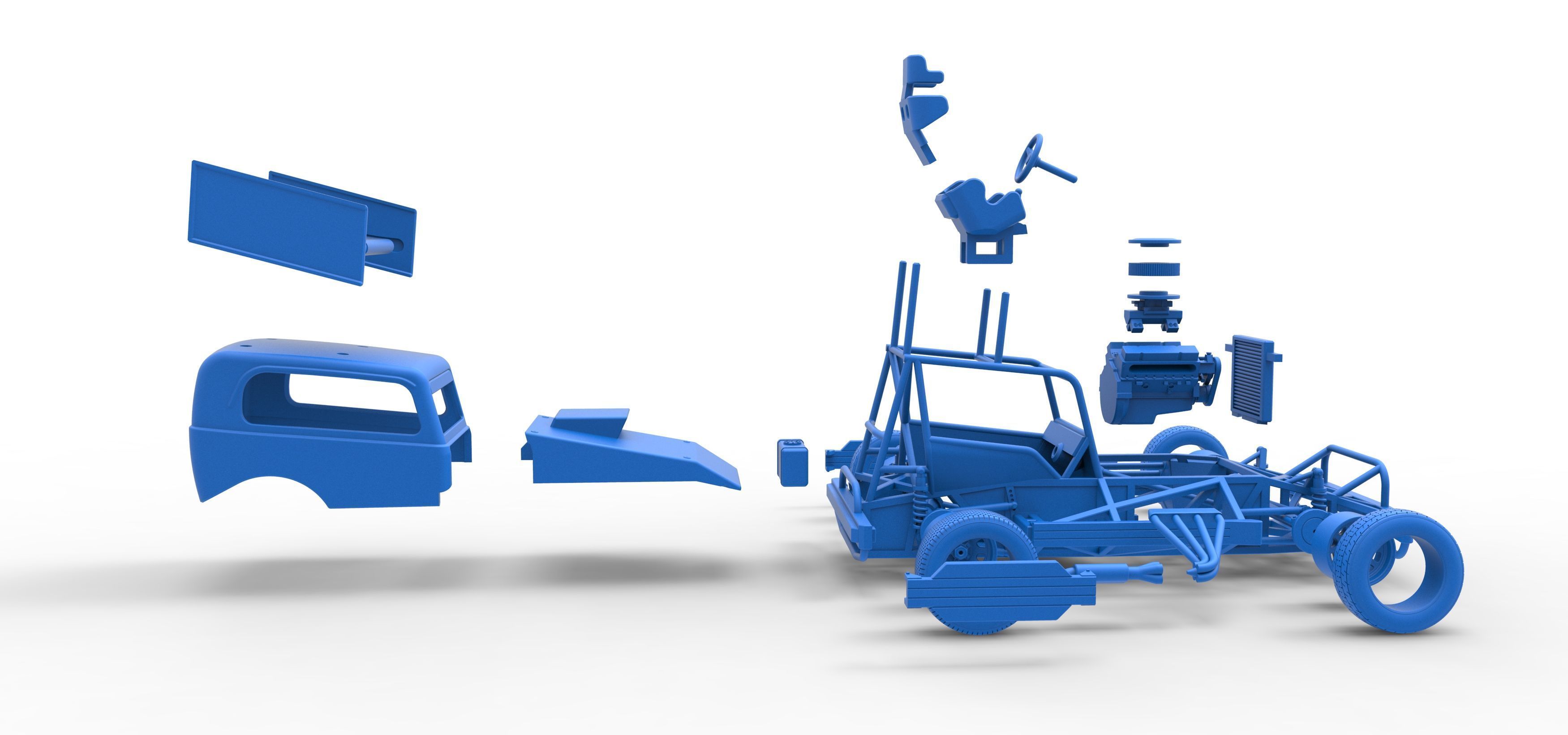 New Zealand Superstock car Scale 1 to 25 3D print model_64