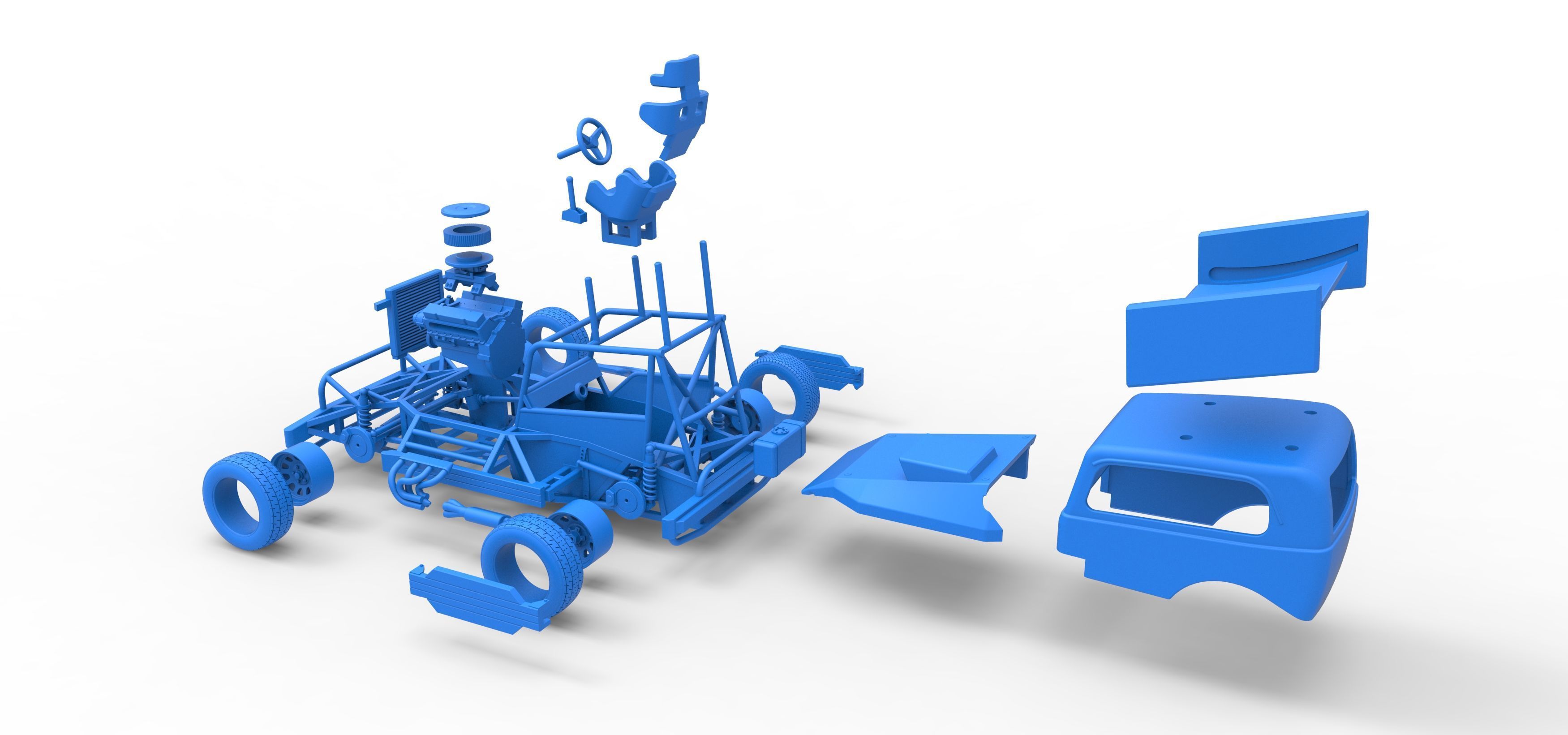 New Zealand Superstock car Scale 1 to 25 3D print model_61