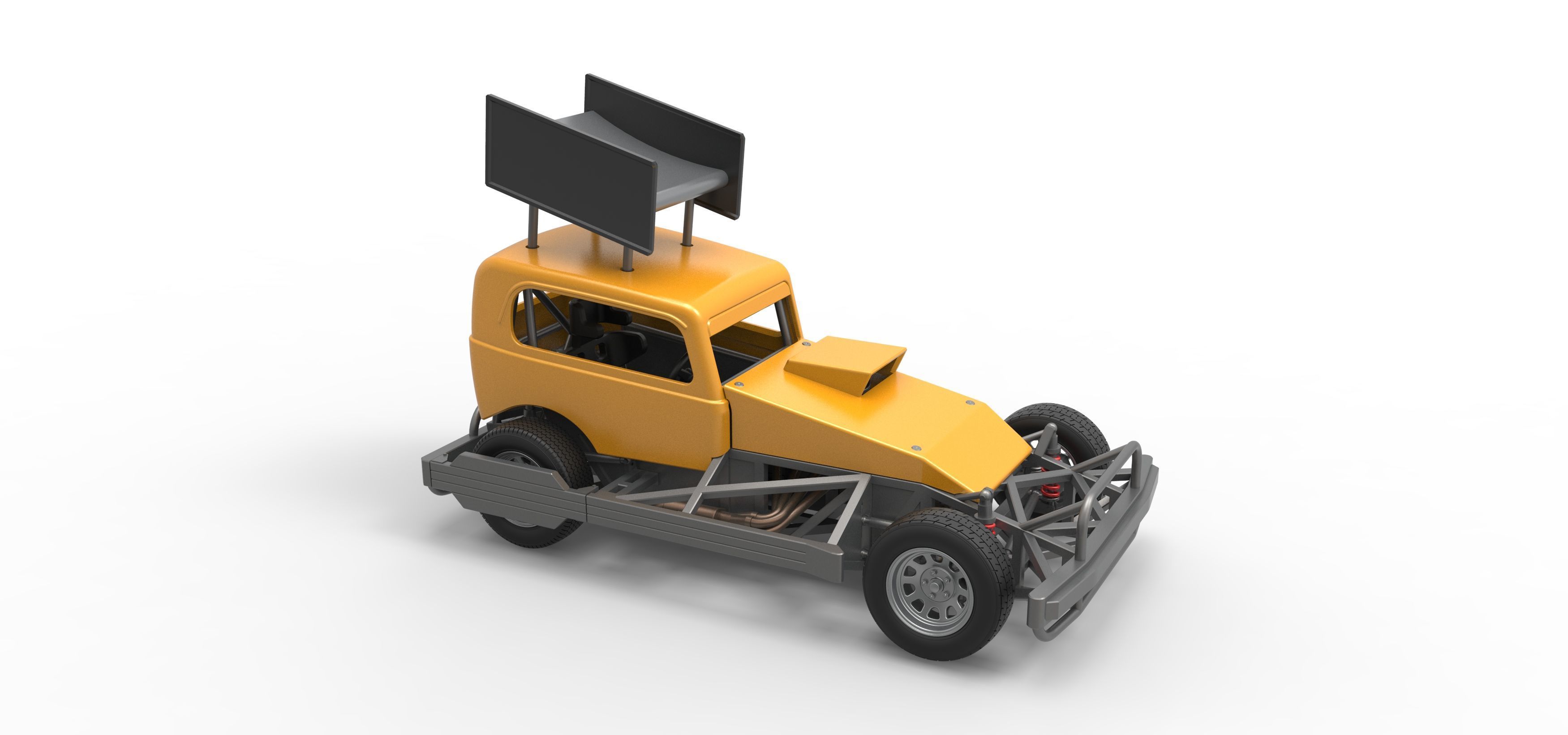 New Zealand Superstock car Scale 1 to 25 3D print model_24