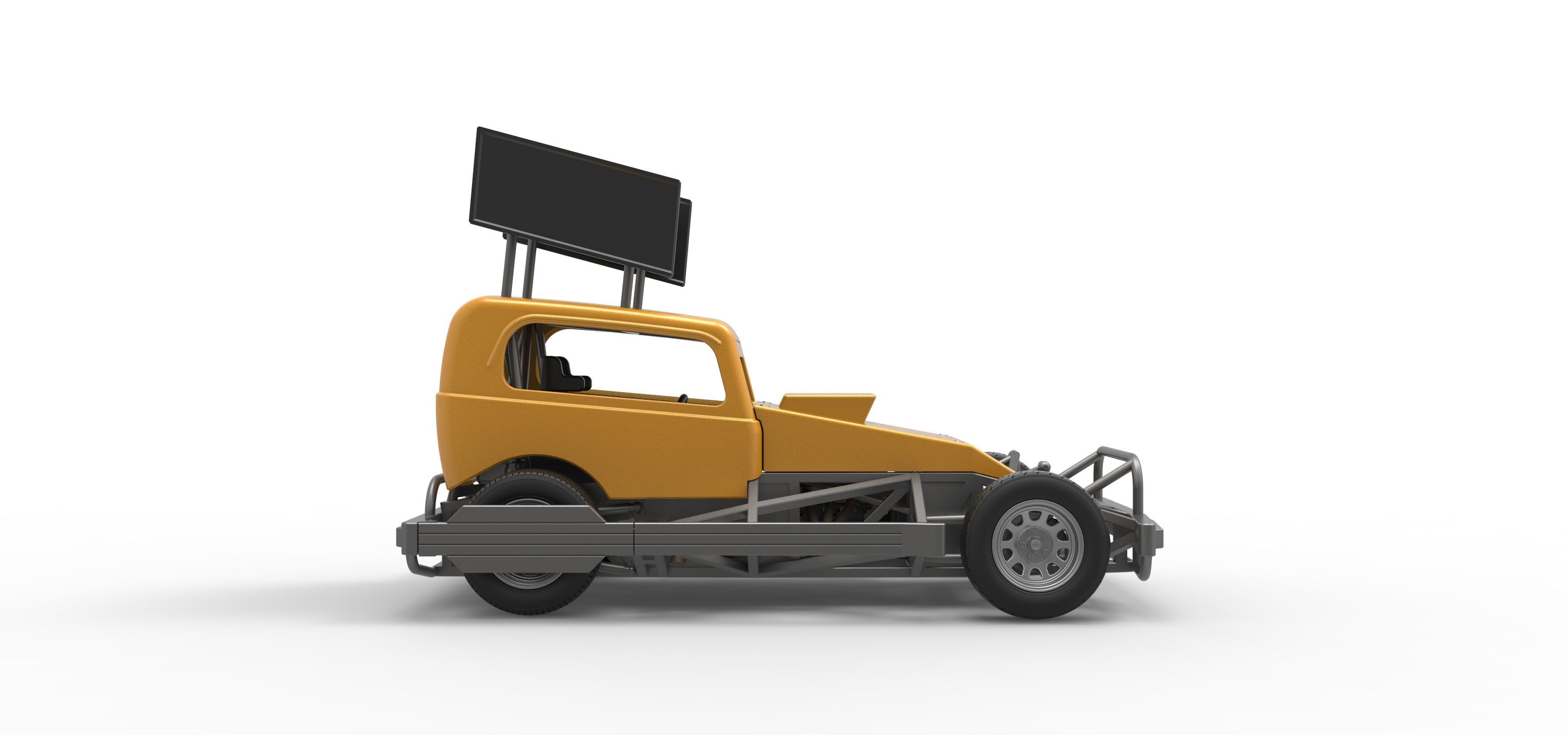 New Zealand Superstock car Scale 1 to 25 3D print model_22