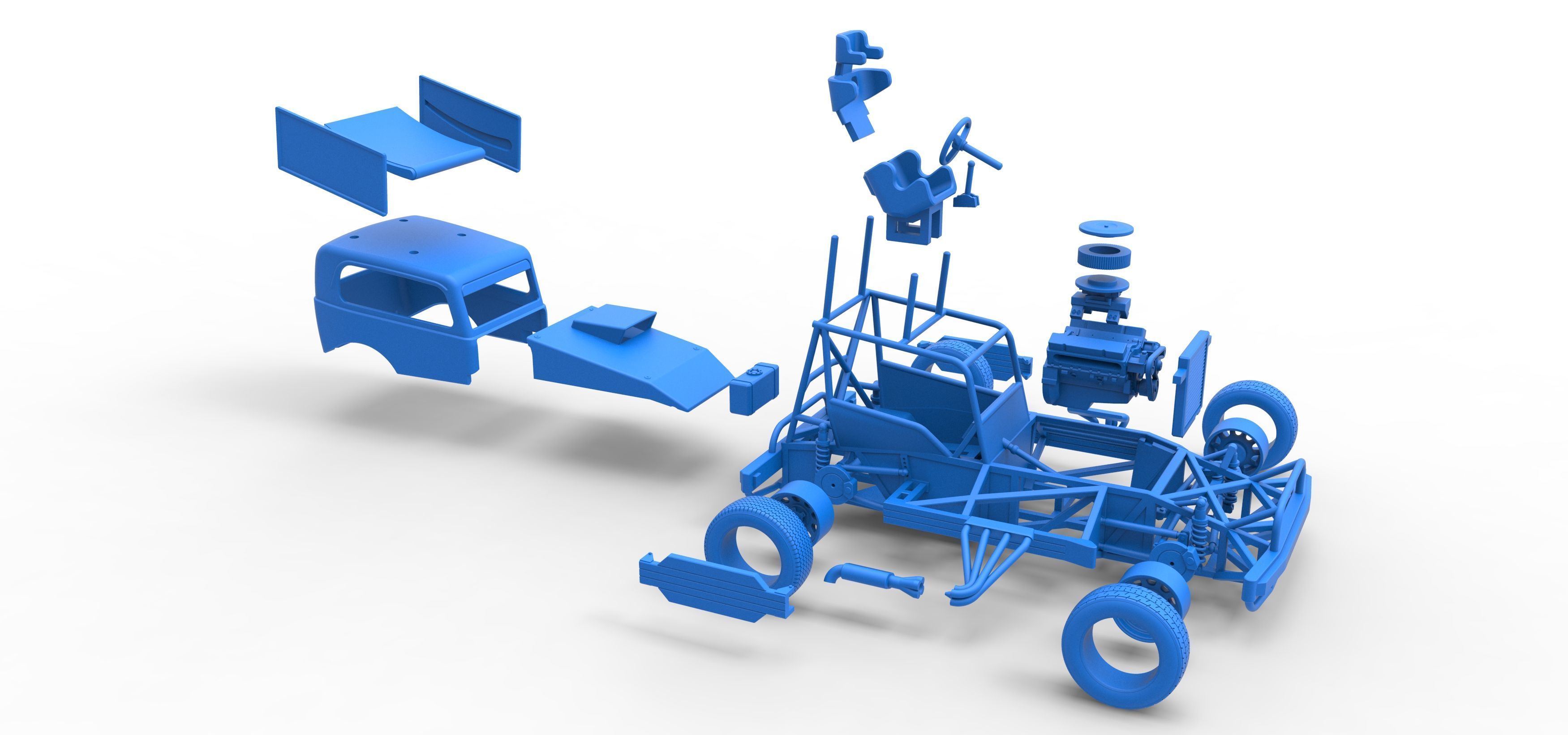 New Zealand Superstock car Scale 1 to 25 3D print model_66